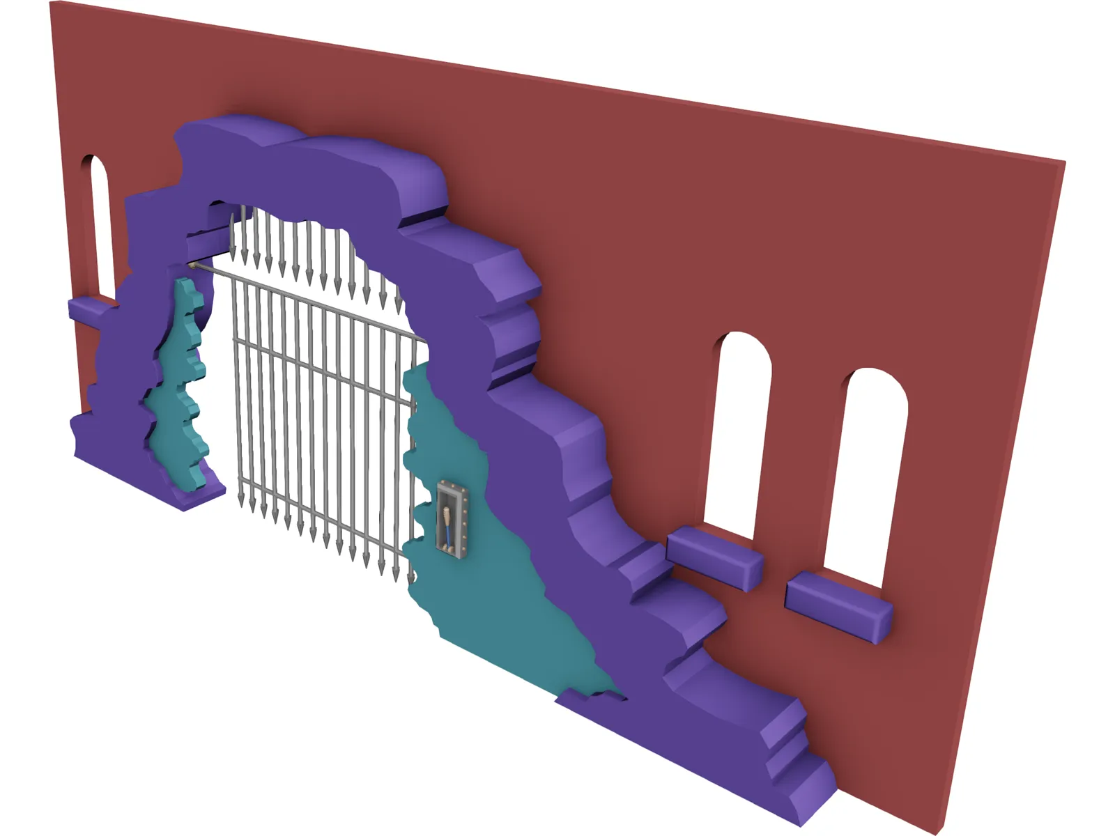 Archway Caged 3D Model main preview