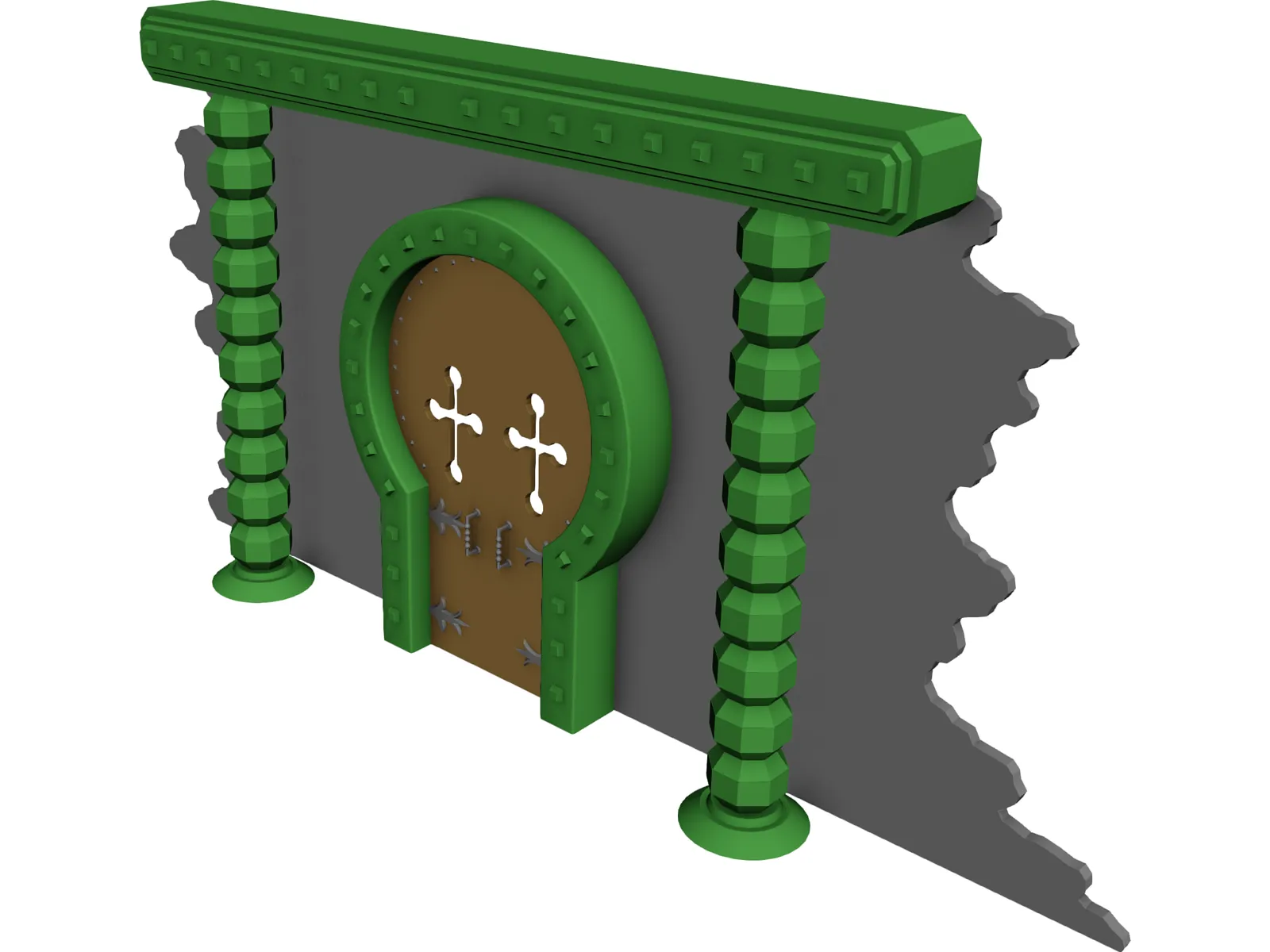 Archway Tomb 3D Model main preview