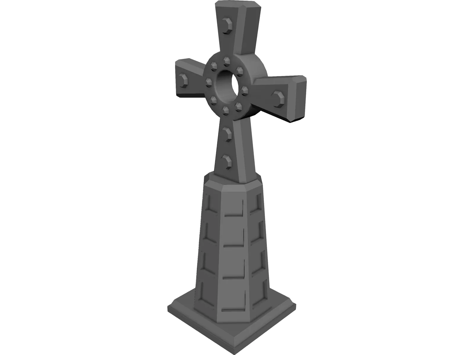 Cross Celtic 3D Model main preview