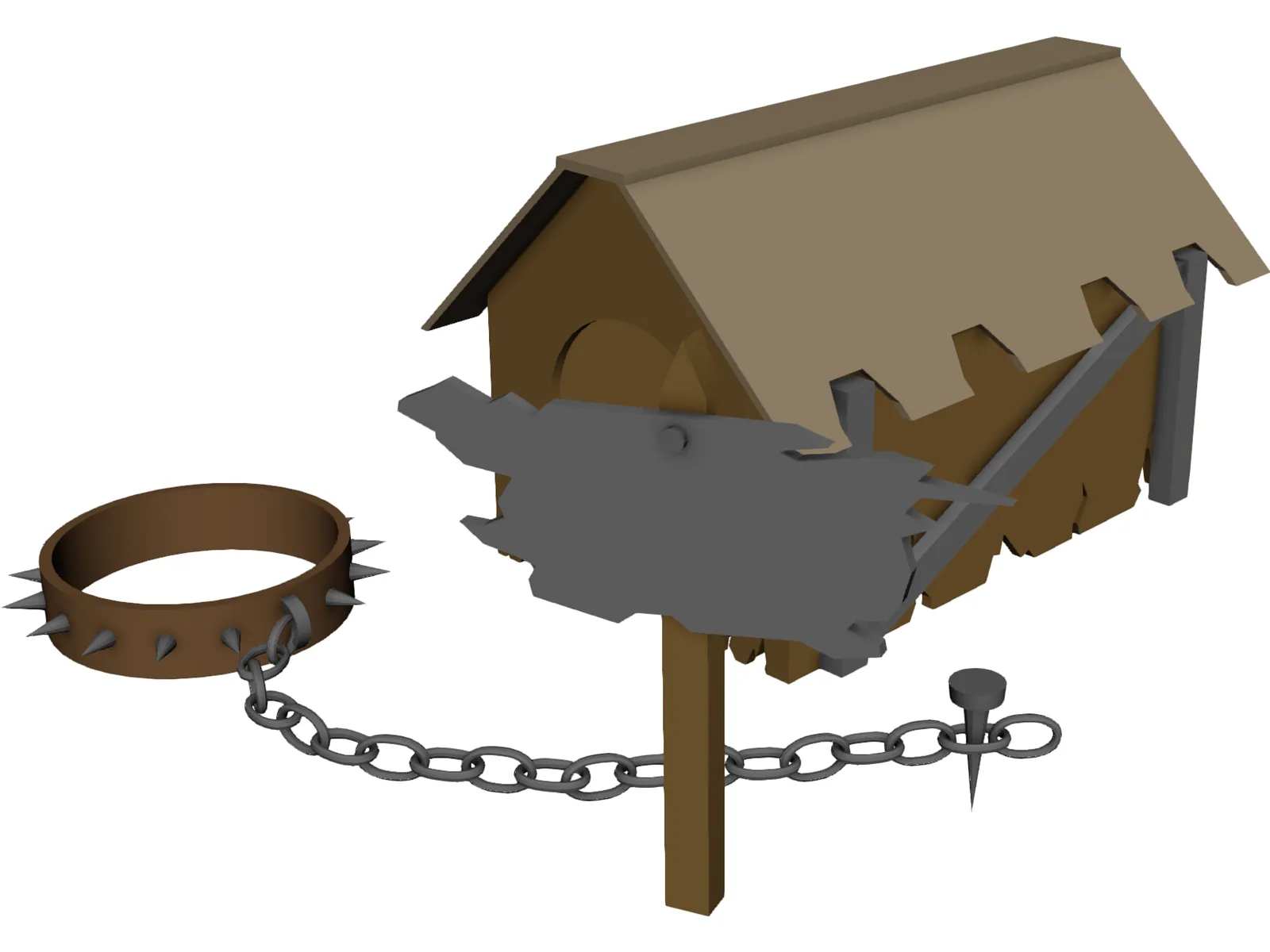 Dog House 3D Model main preview