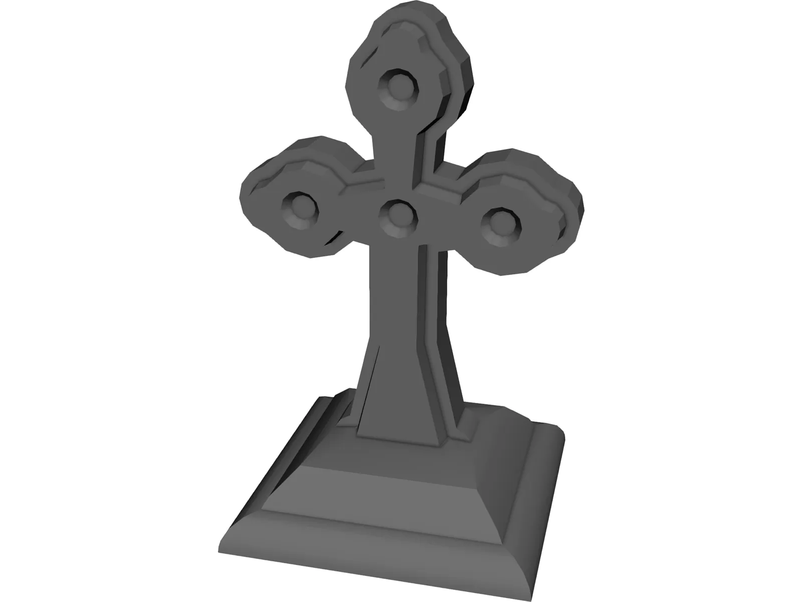 Gothic Grave 3D Model main preview