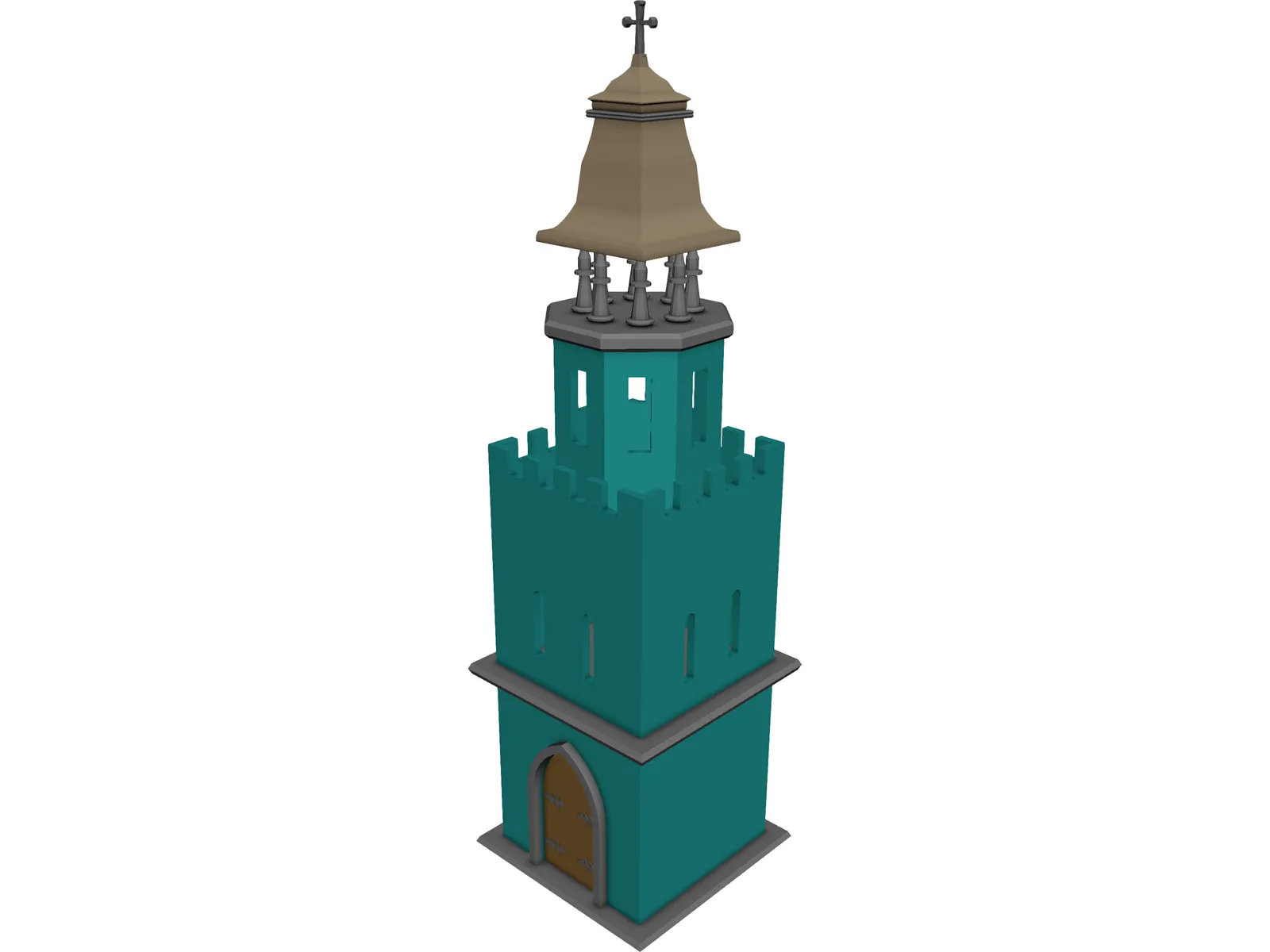 Tower Christian 3D Model main preview