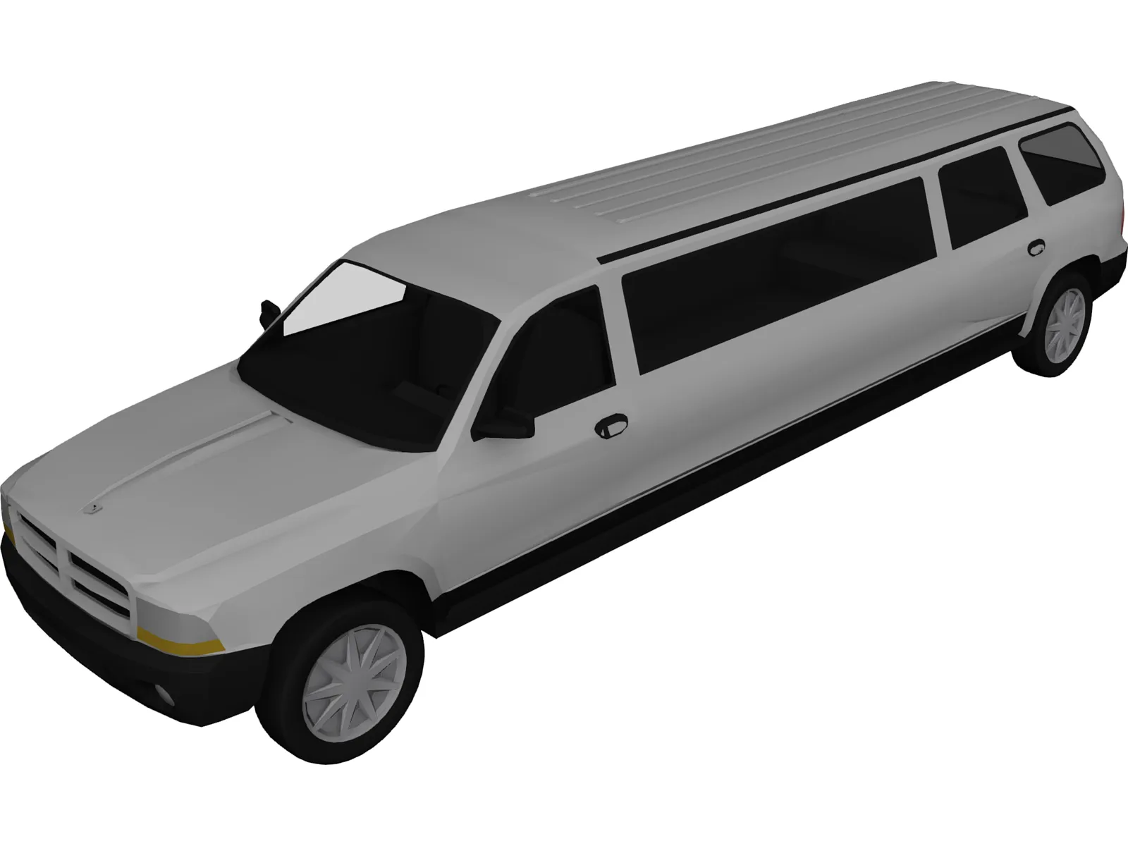 Dodge Durango Limo 3D Model main preview