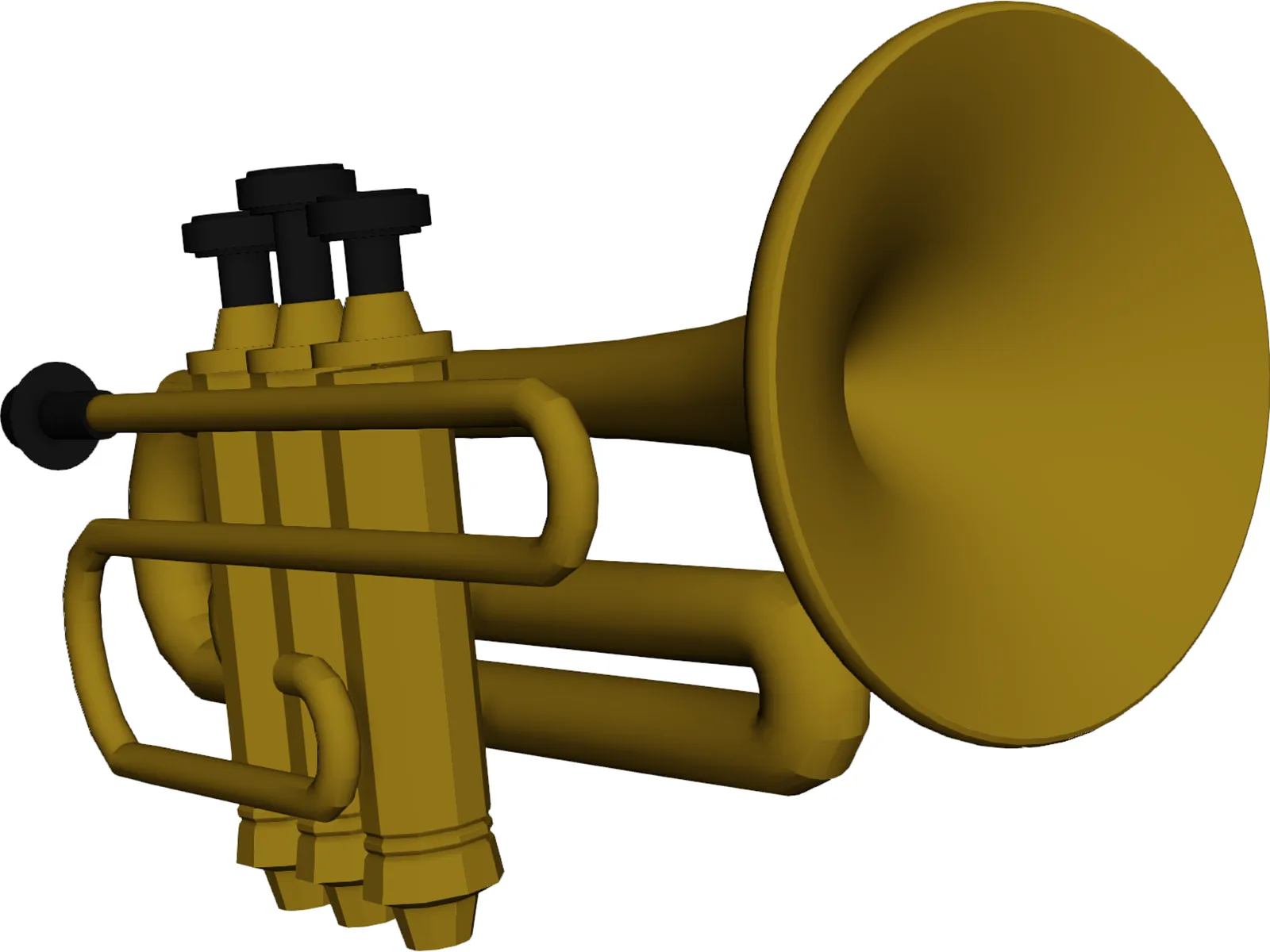 Trombone 3D Model main preview