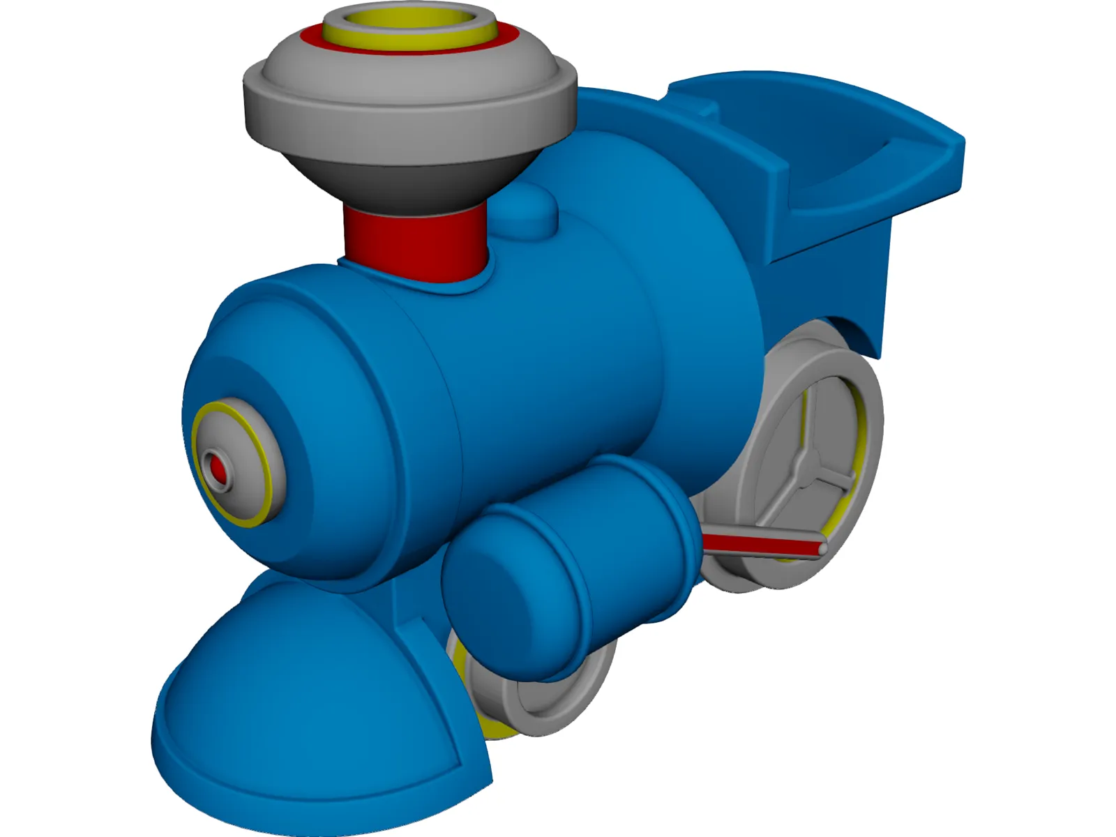 Train Toy 3D Model main preview