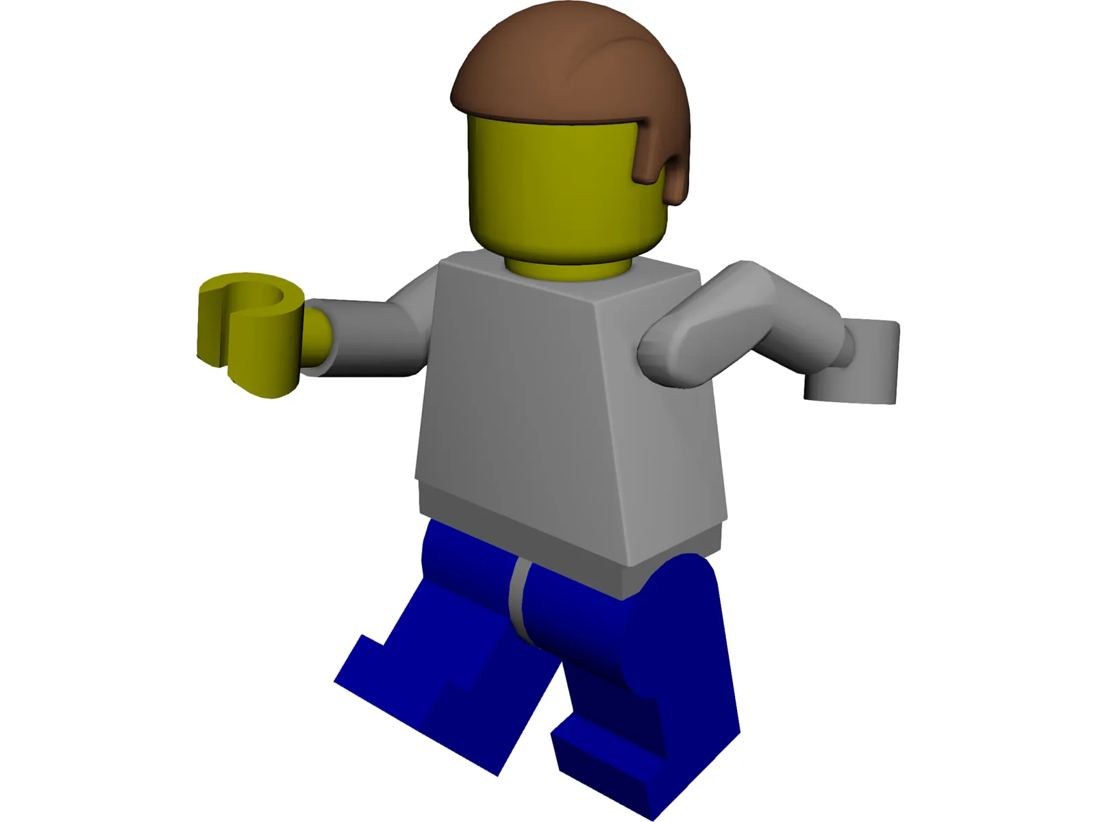Lego Man 3D Model main preview