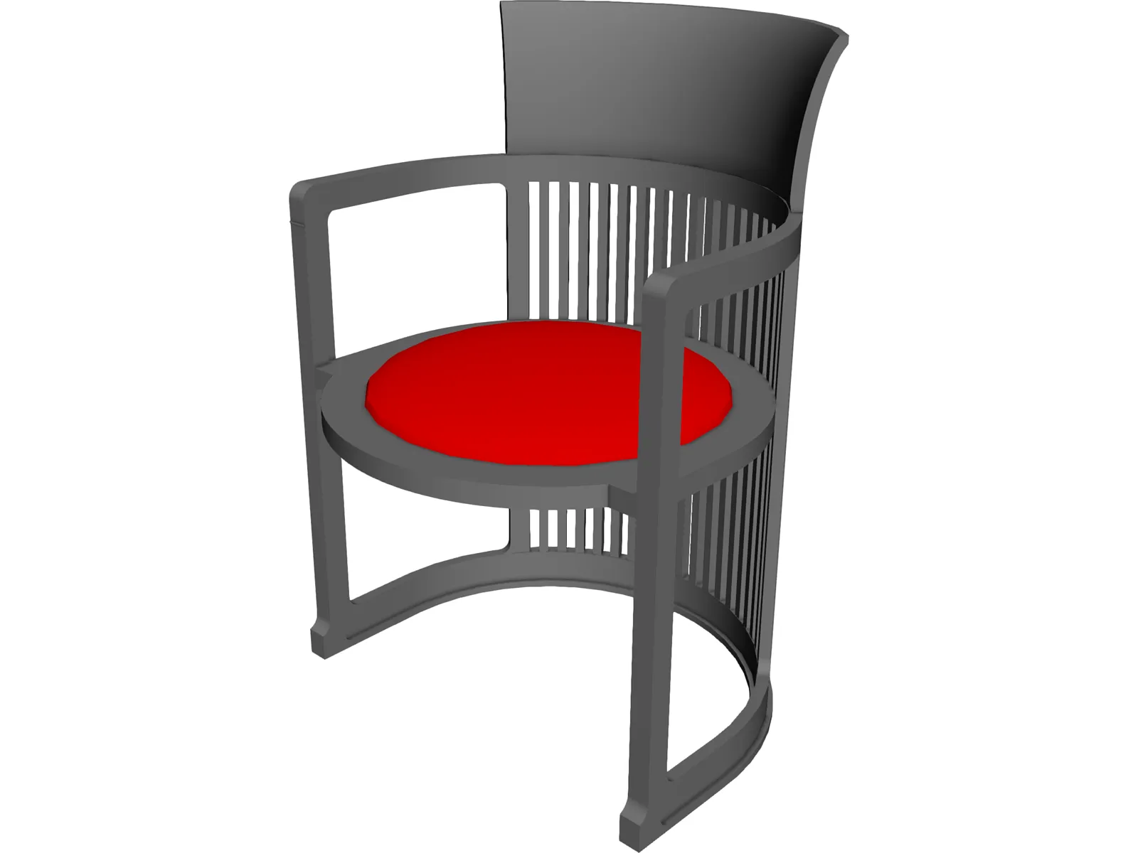 Dining Chair 3D Model main preview