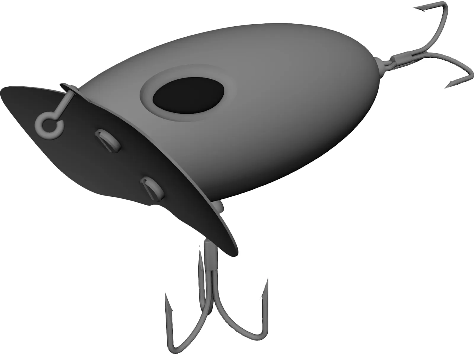 Fishing Lure Jitter Bug 3D Model main preview