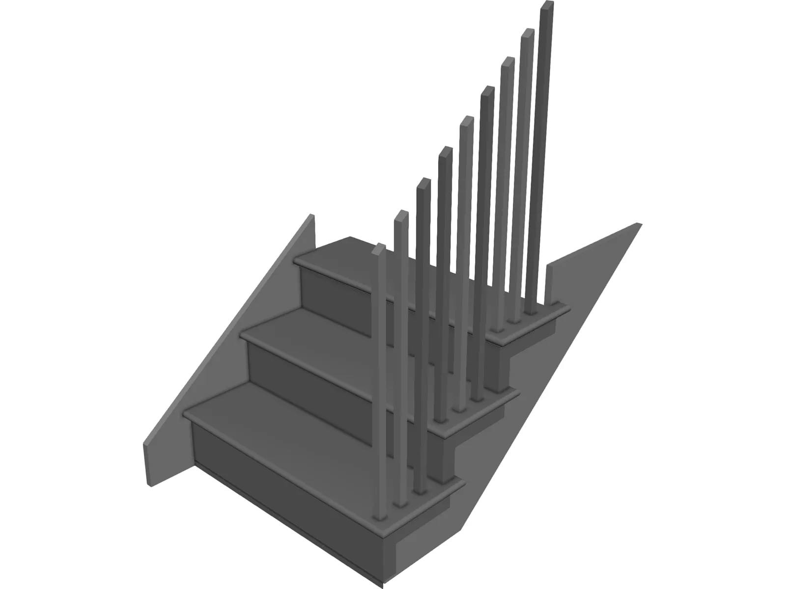 Staircase 3D Model main preview