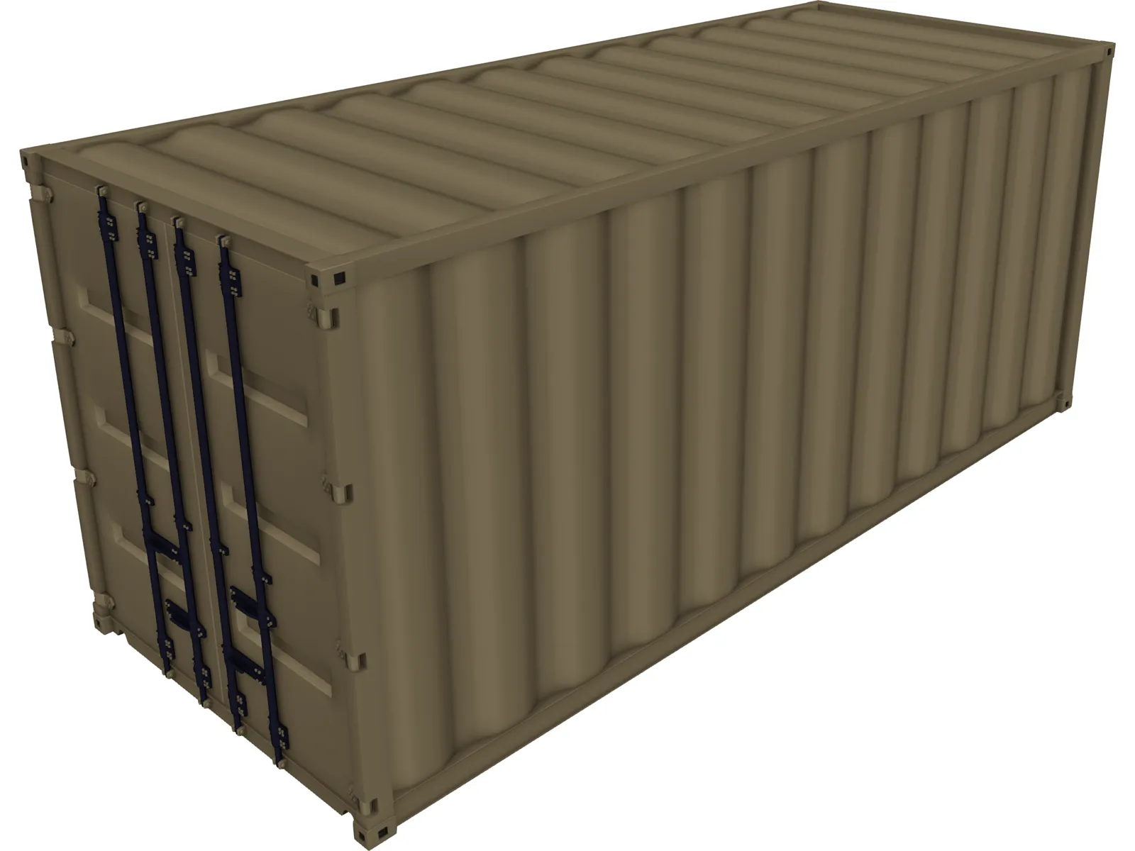 Container 20ft Shipping 3D Model main preview