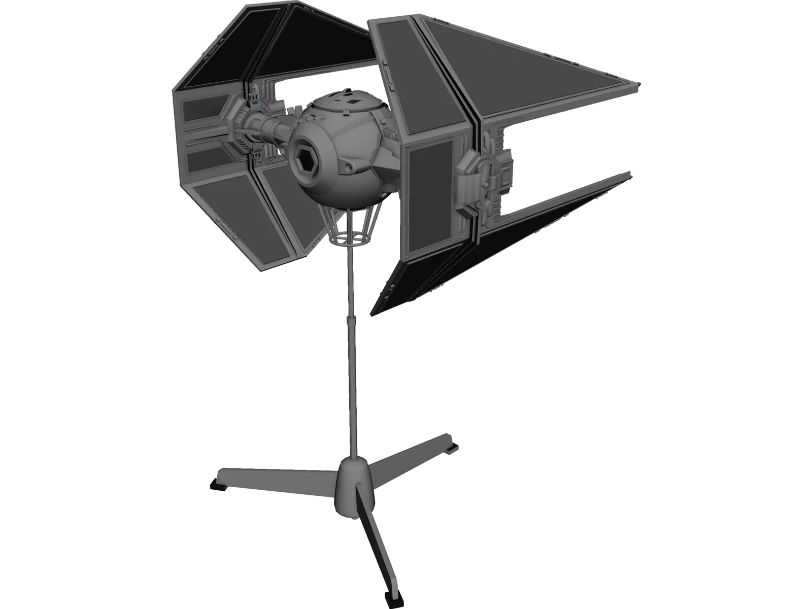 Star Wars Imperial TIE Interceptor 3D Model main preview