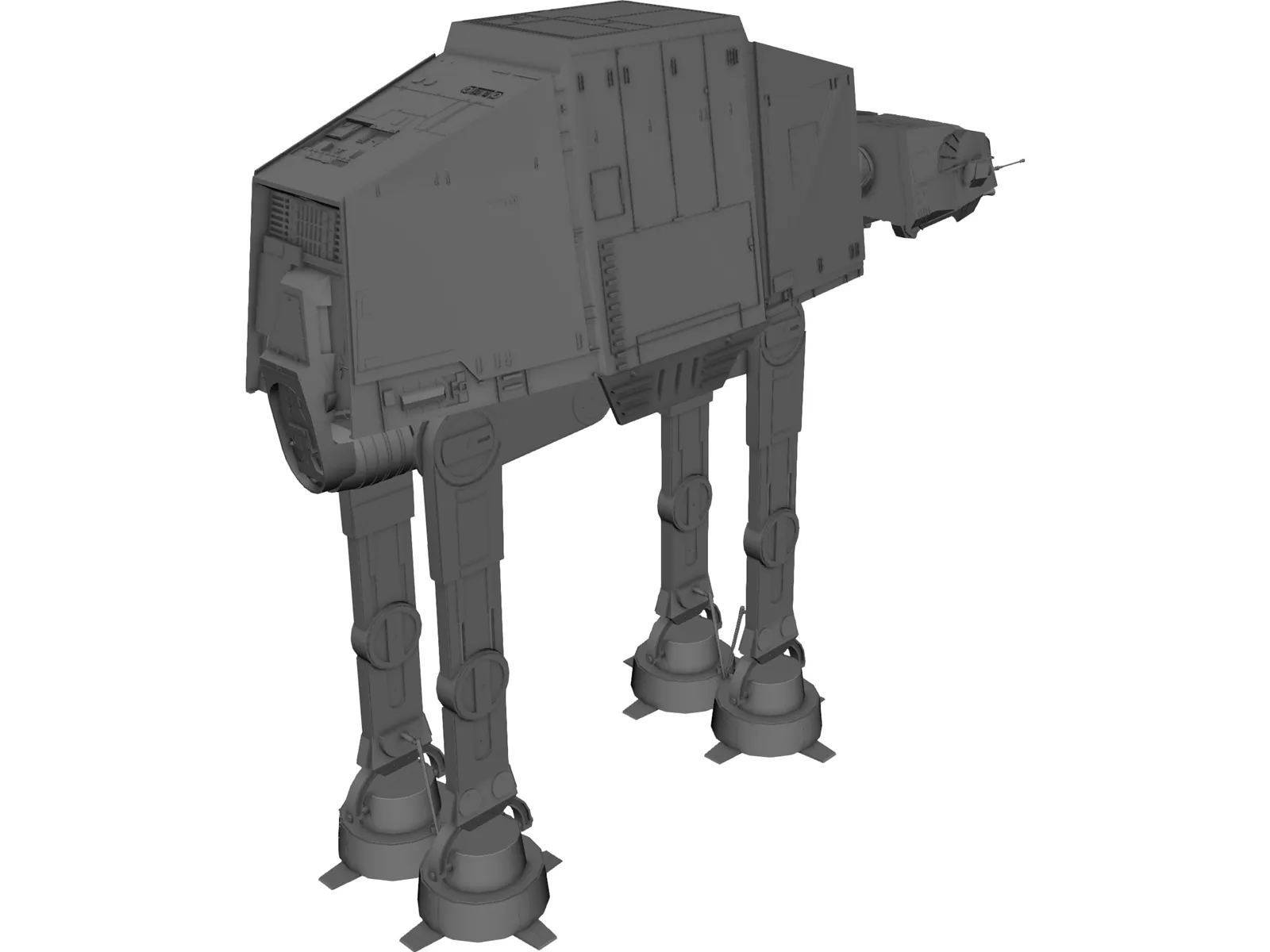 Star Wars Imperial AT-AT 3D Model main preview