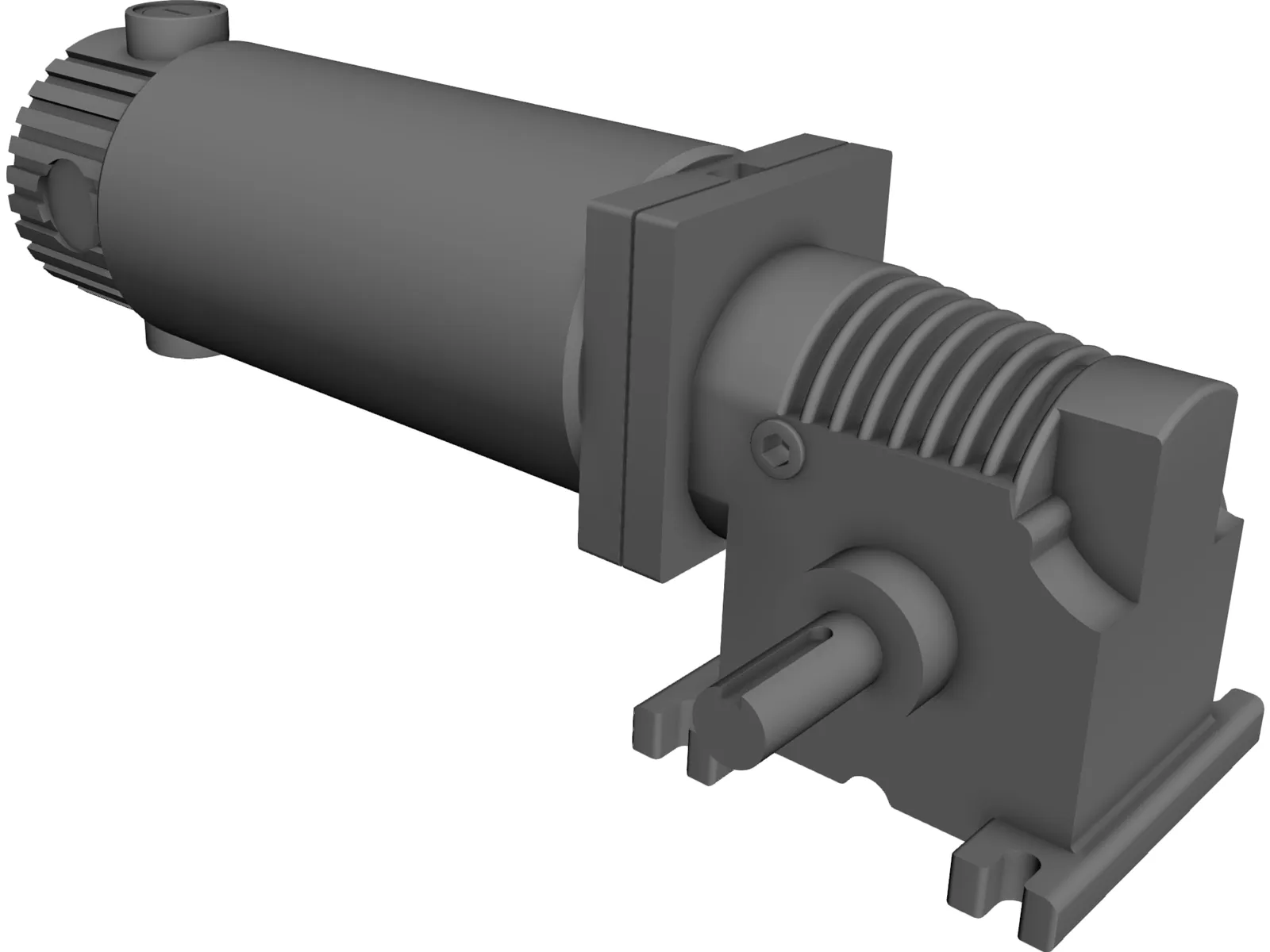 DC Gearmotor 3D Model main preview