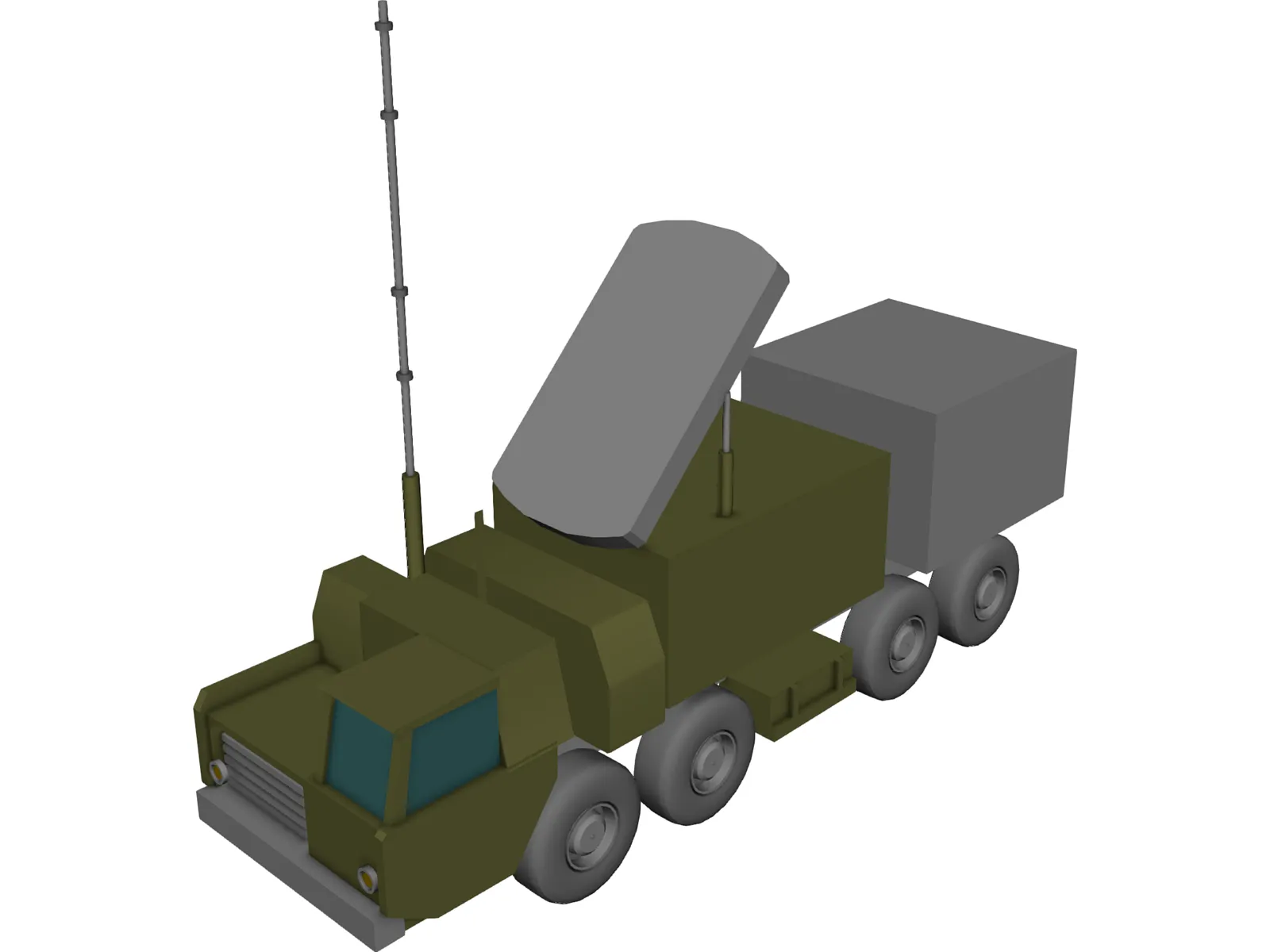 SA10 Par Truck 3D Model main preview