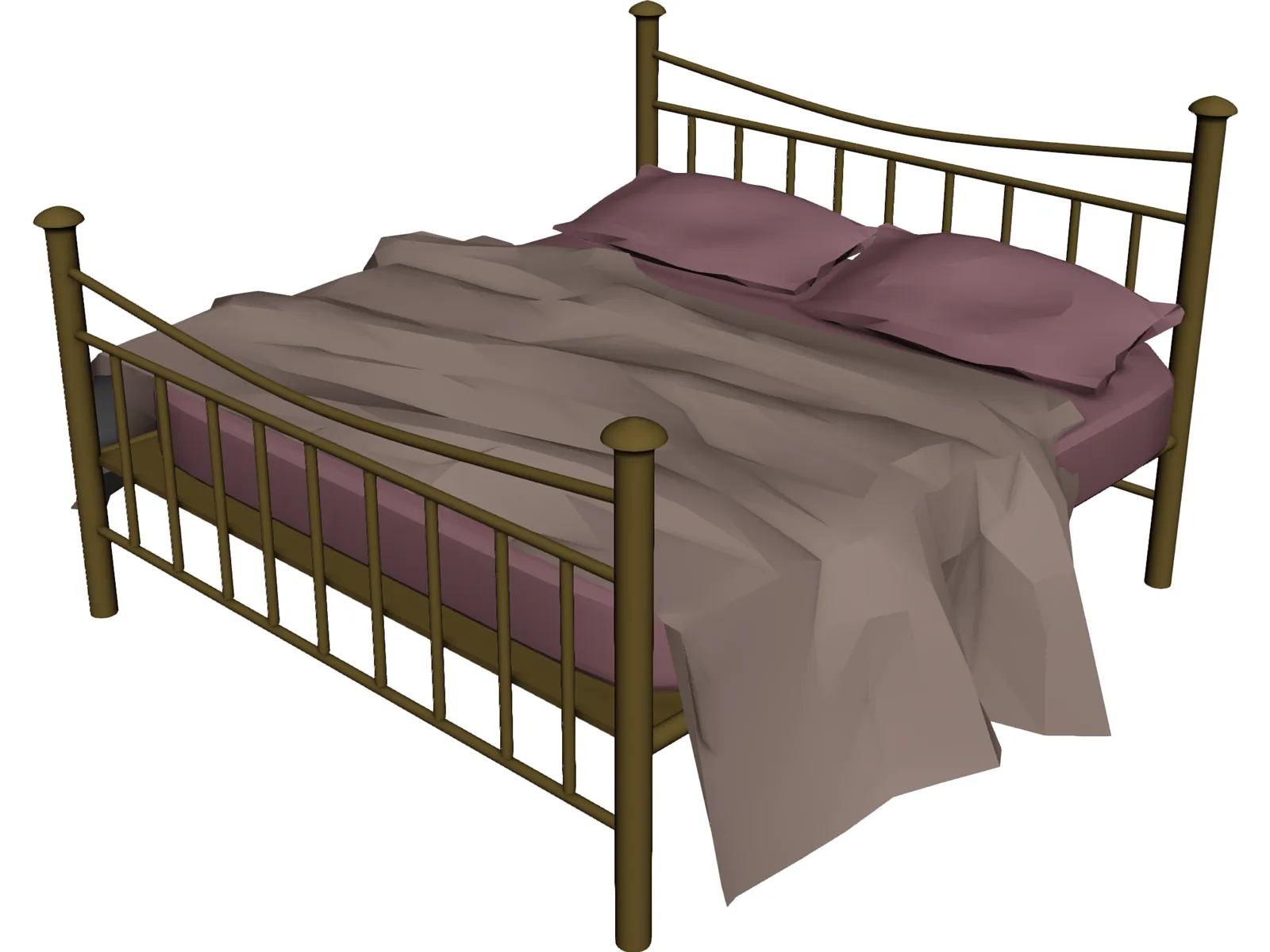 Bed 3D Model main preview