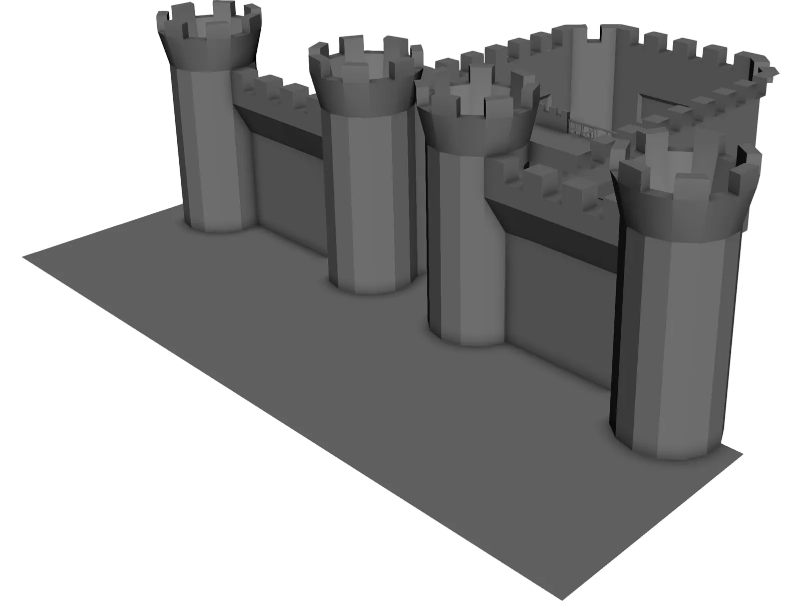 Castle Keep 3D Model main preview
