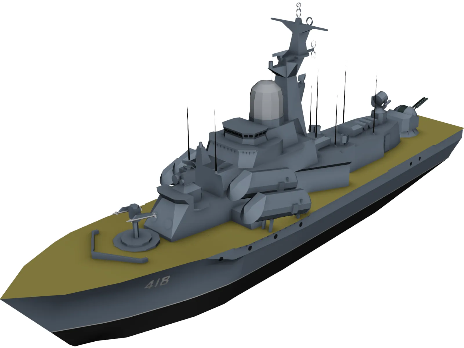 Mine Destroyer 3D Model main preview