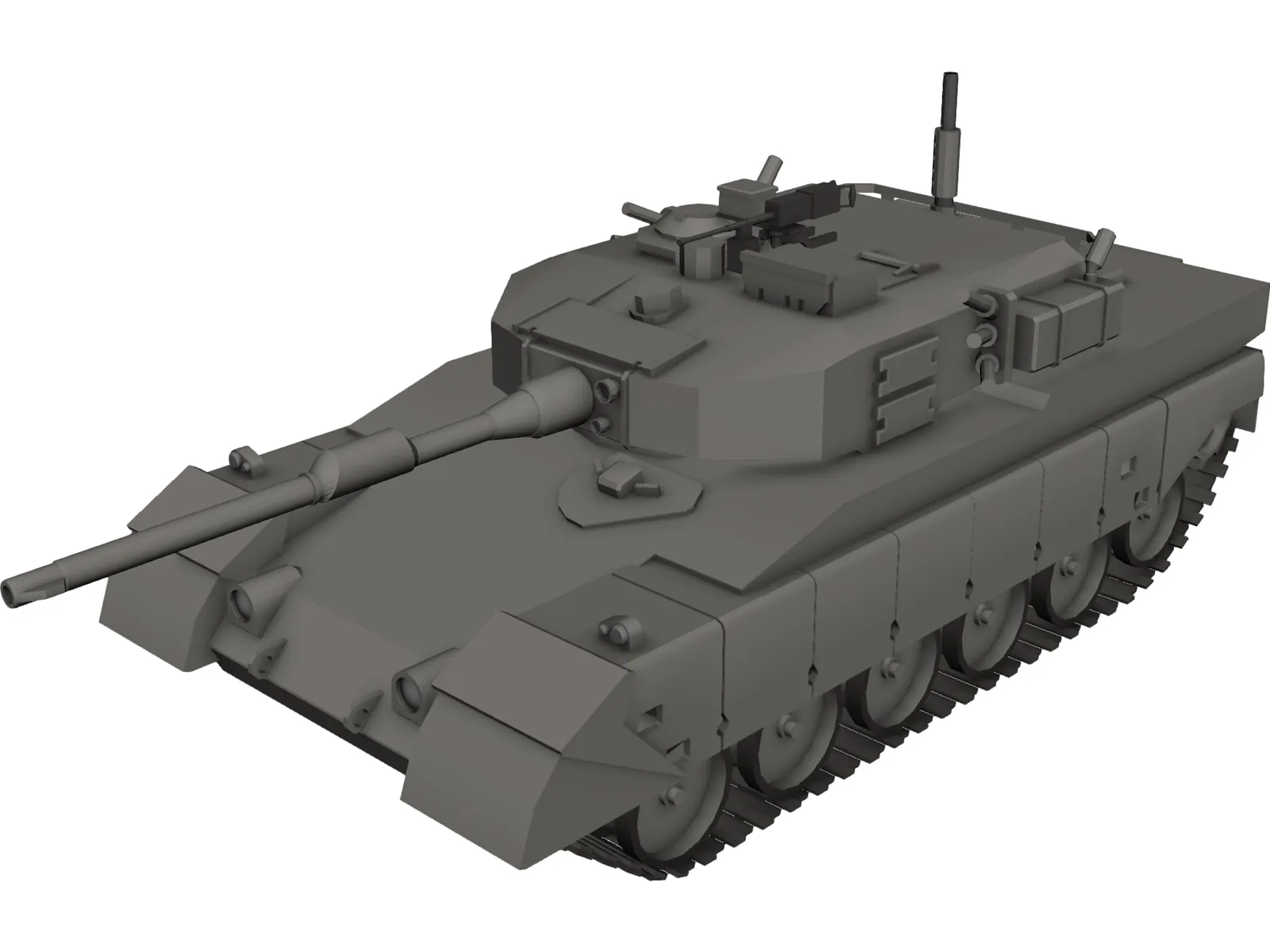 Tank 3D Model main preview