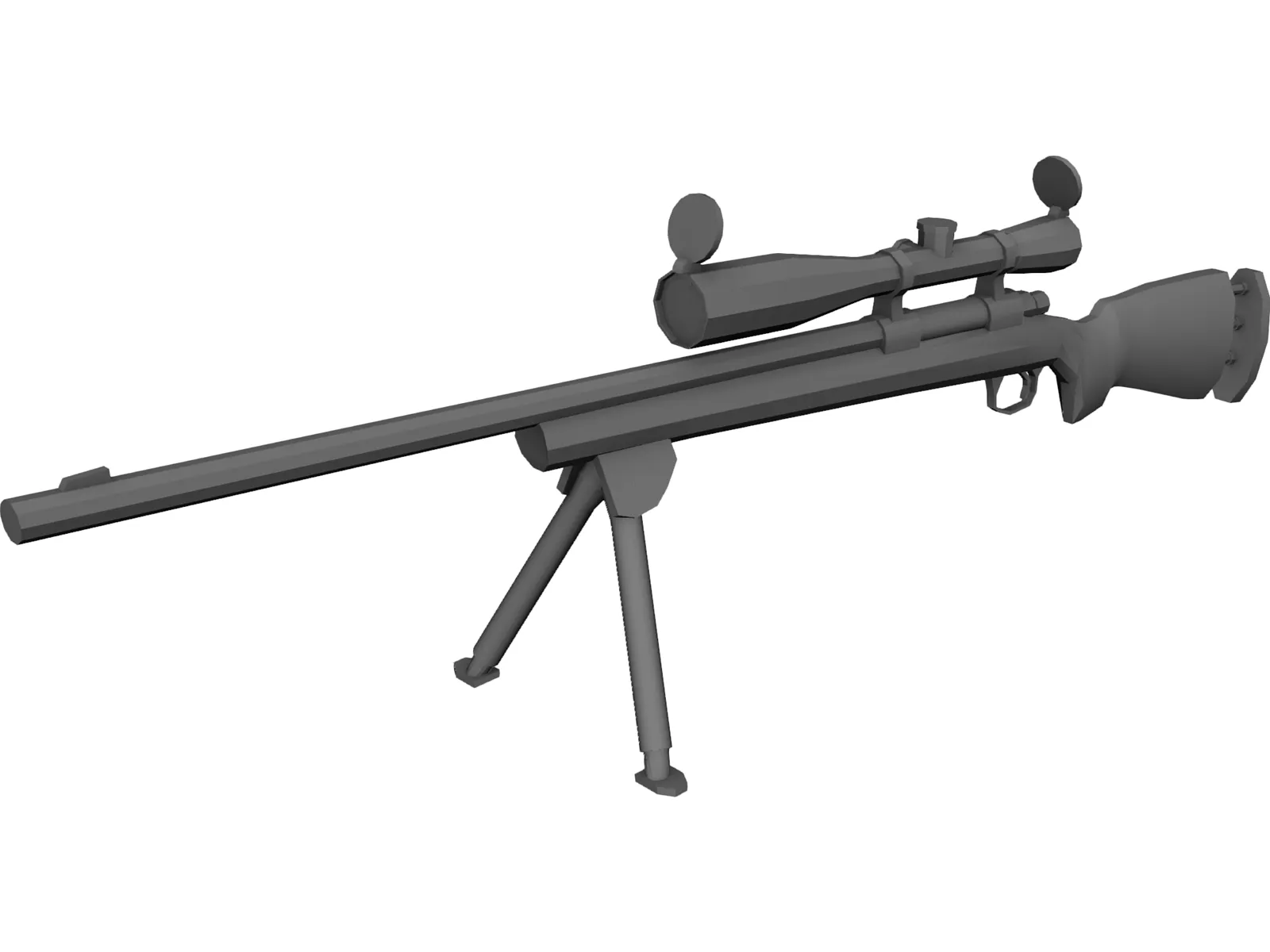 M24 Sniper 3D Model main preview