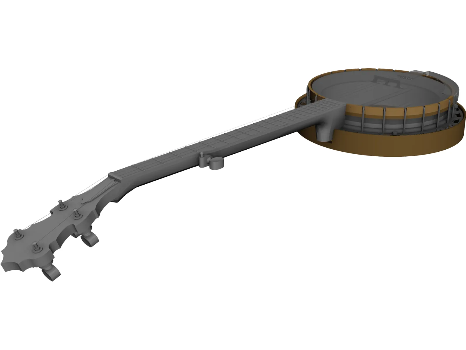 Banjo Gibson Style 3D Model main preview