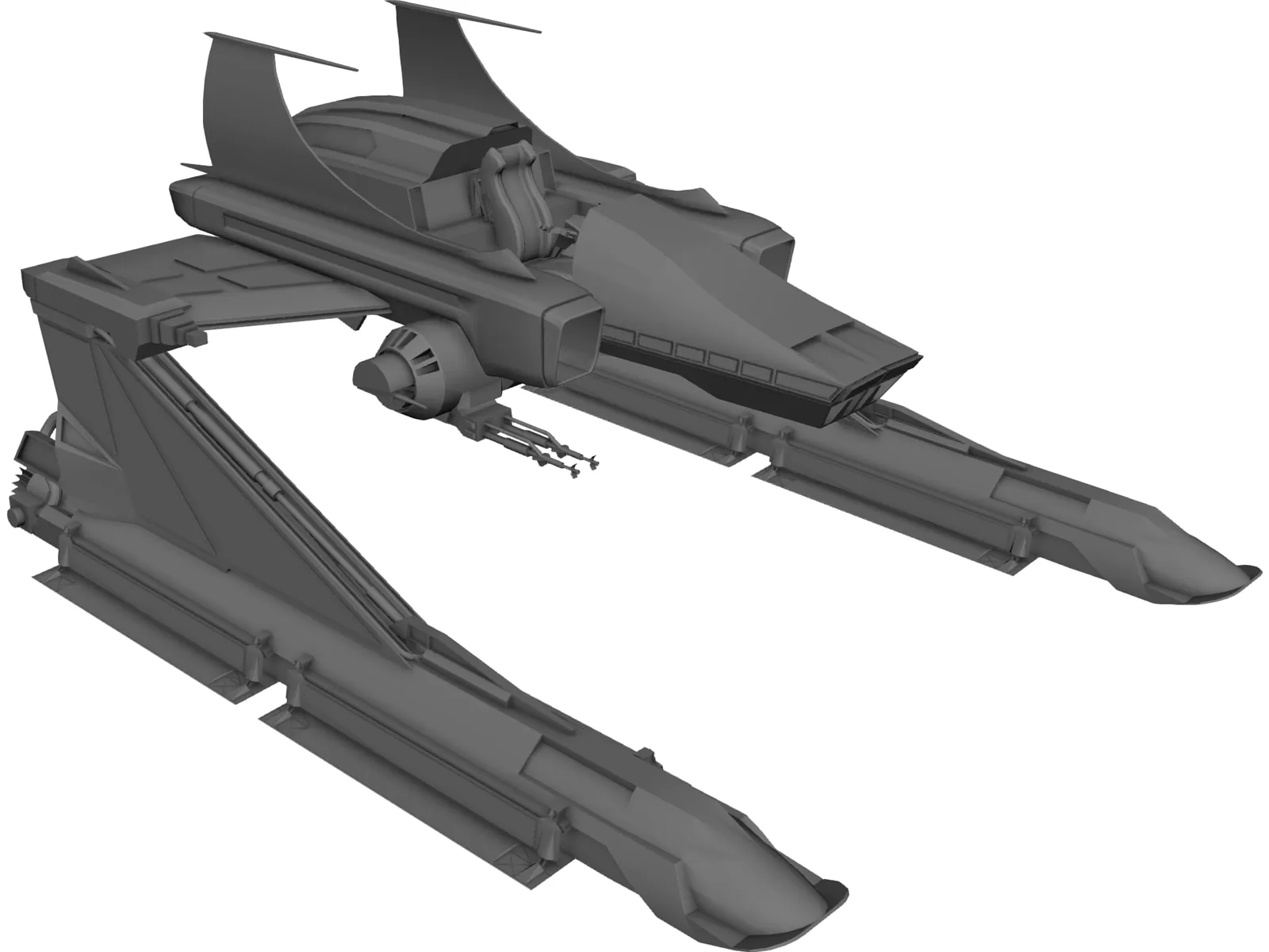 Skimmer 3D Model main preview