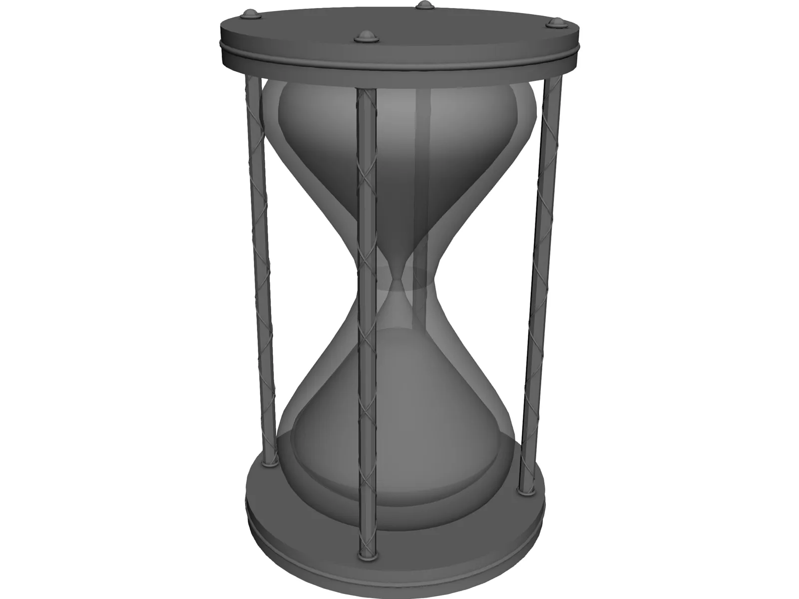 Hourglass 3D Model main preview
