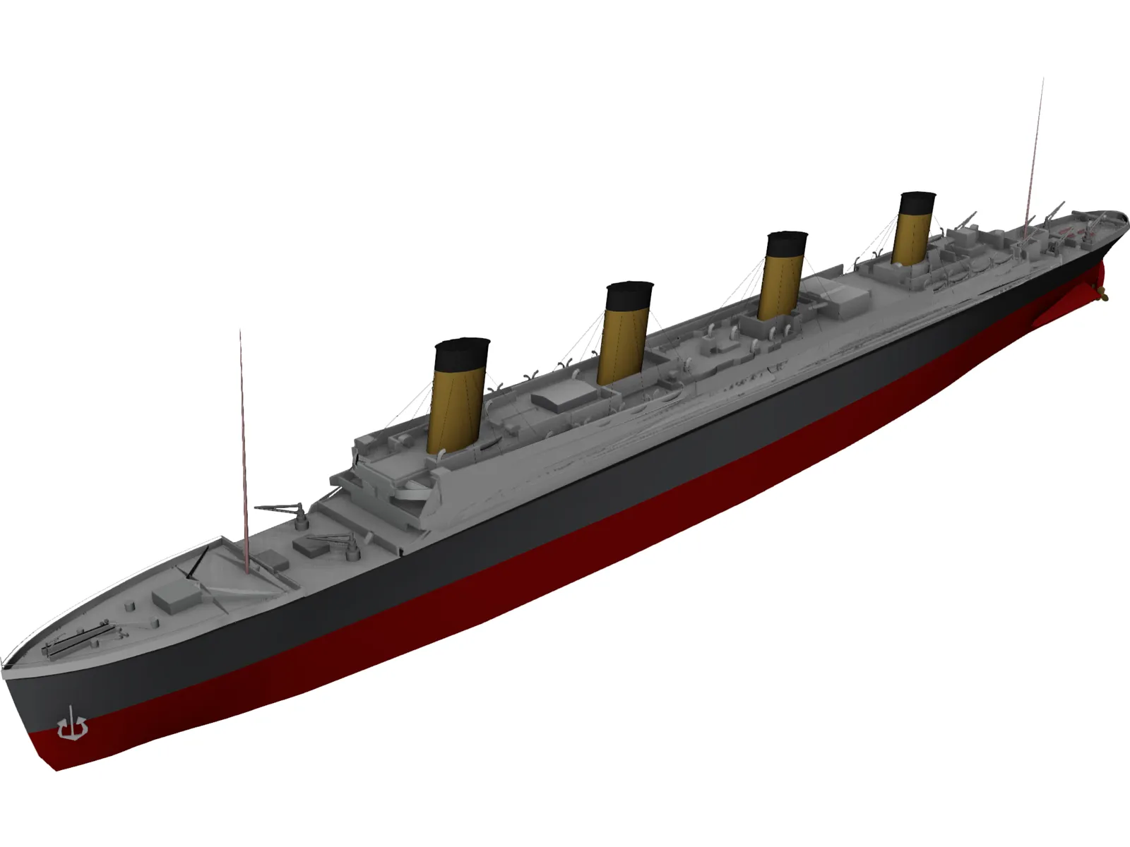 Titanic 3D Model main preview