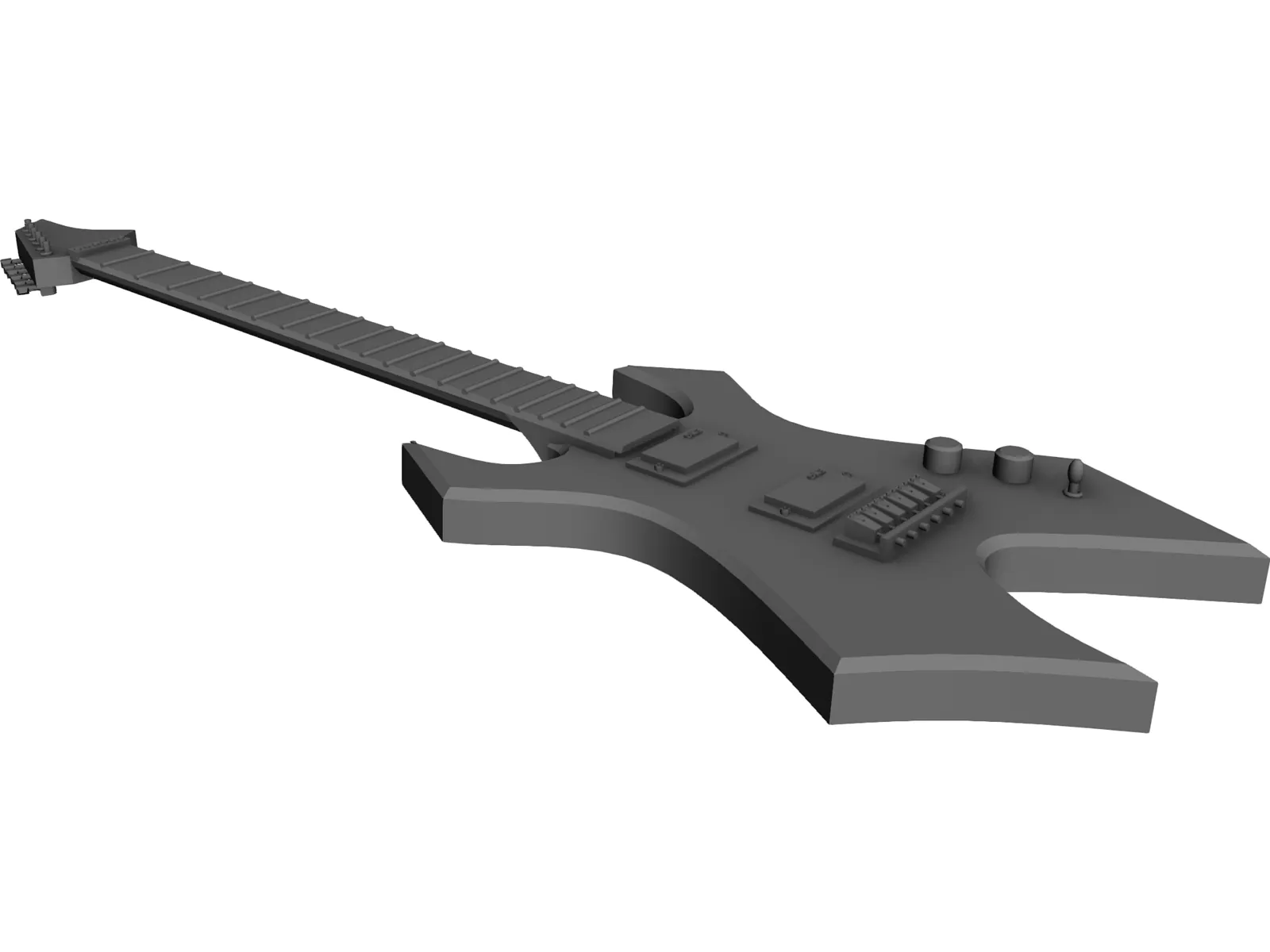 Guitar Electric 3D Model main preview
