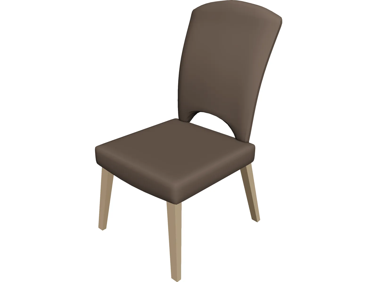 Chair Restuarant 3D Model main preview