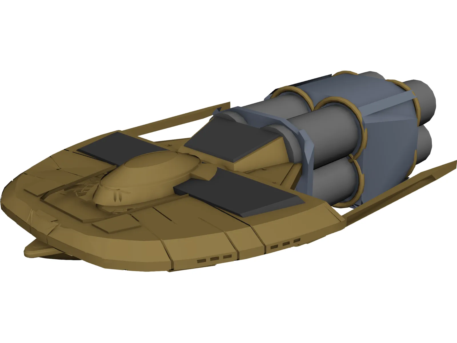 Star Trek Canon Frieghter 3D Model main preview