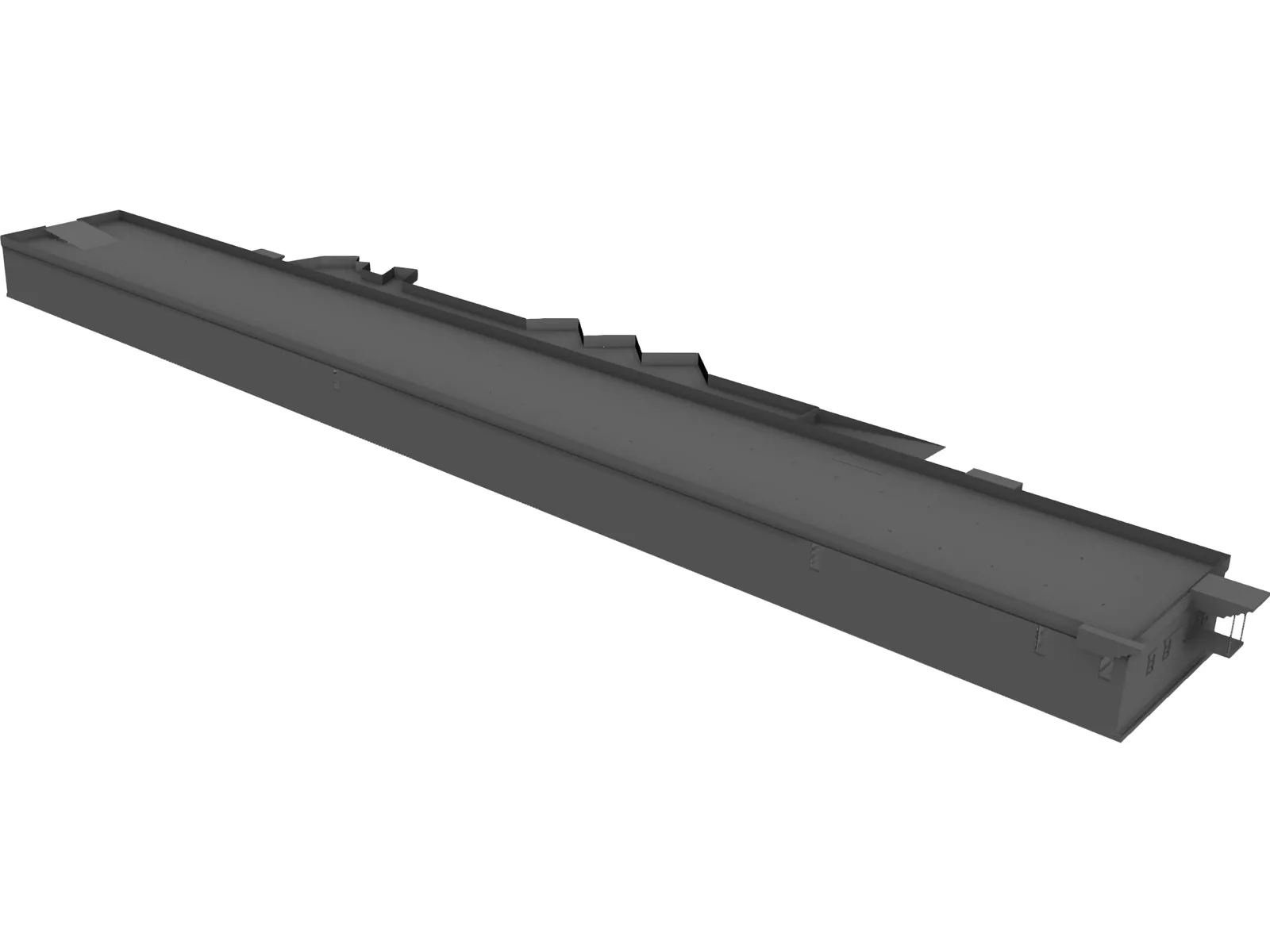 Building Warehouse 3D Model main preview