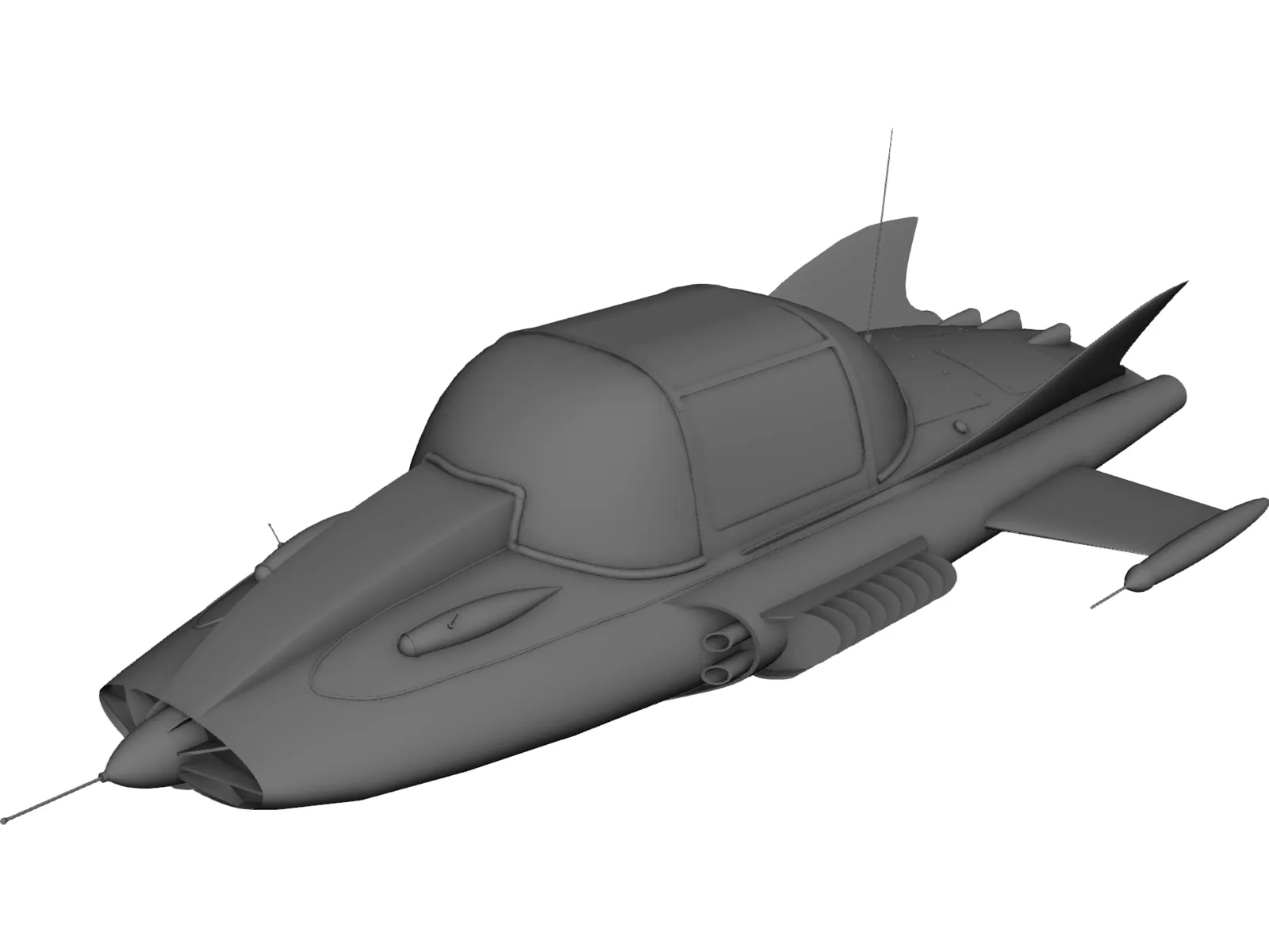 SuperCar 3D Model main preview