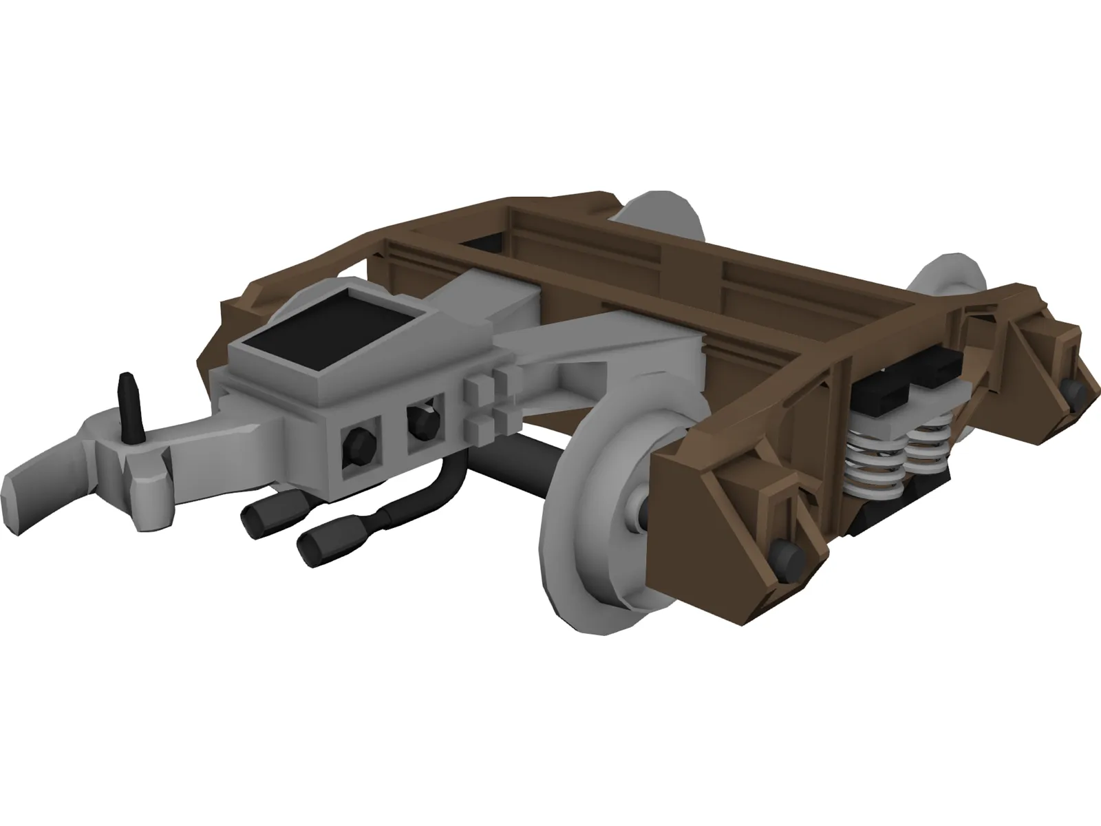 Train Hitch 3D Model main preview