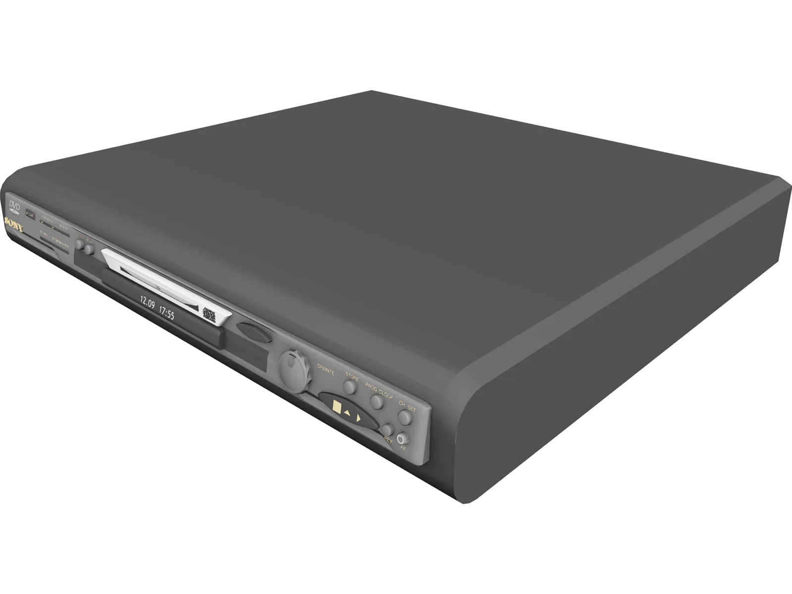 DVD Player Sony 3D Model main preview