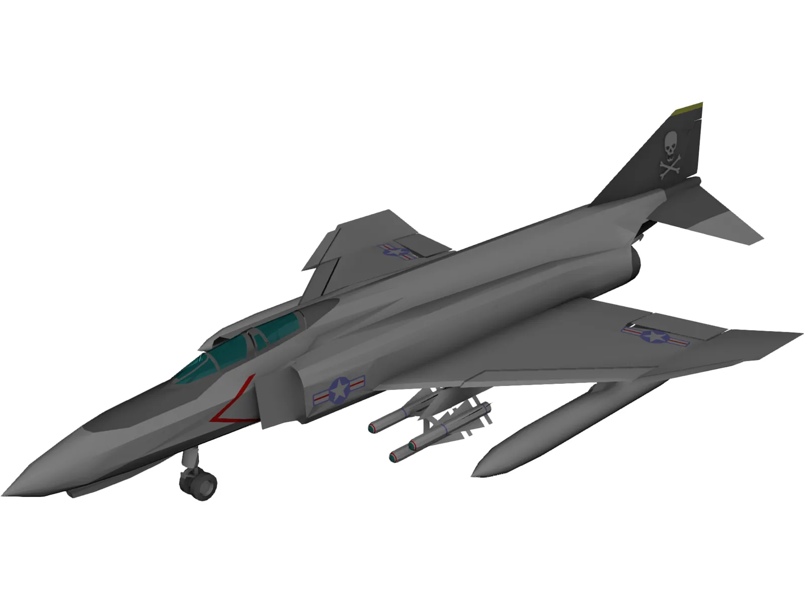 F-4 Phantom II 3D Model main preview
