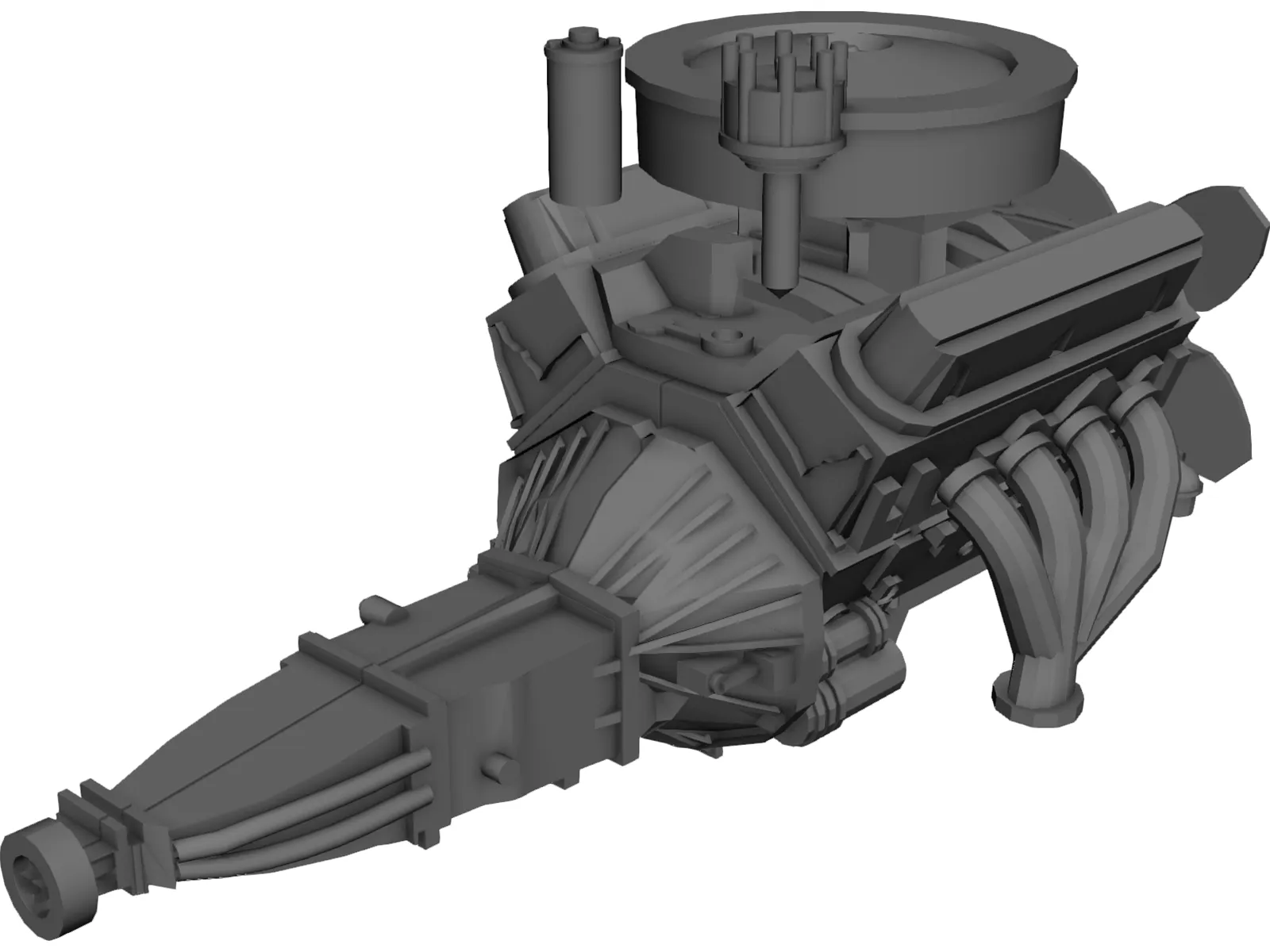 Chevrolet Chevelle Engine 3D Model main preview