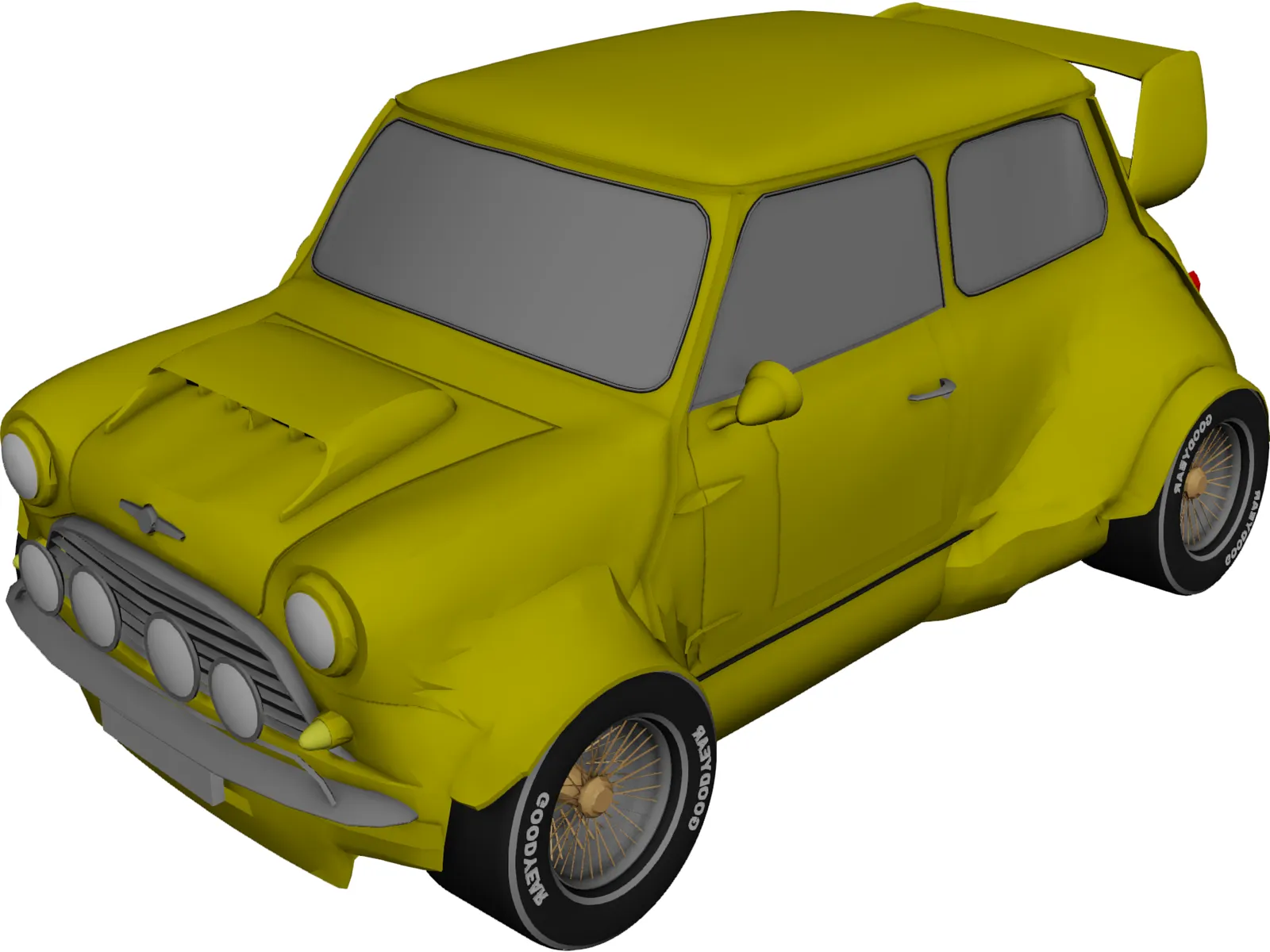 Mini Cooper MG4 Rally Car 3D Model main preview