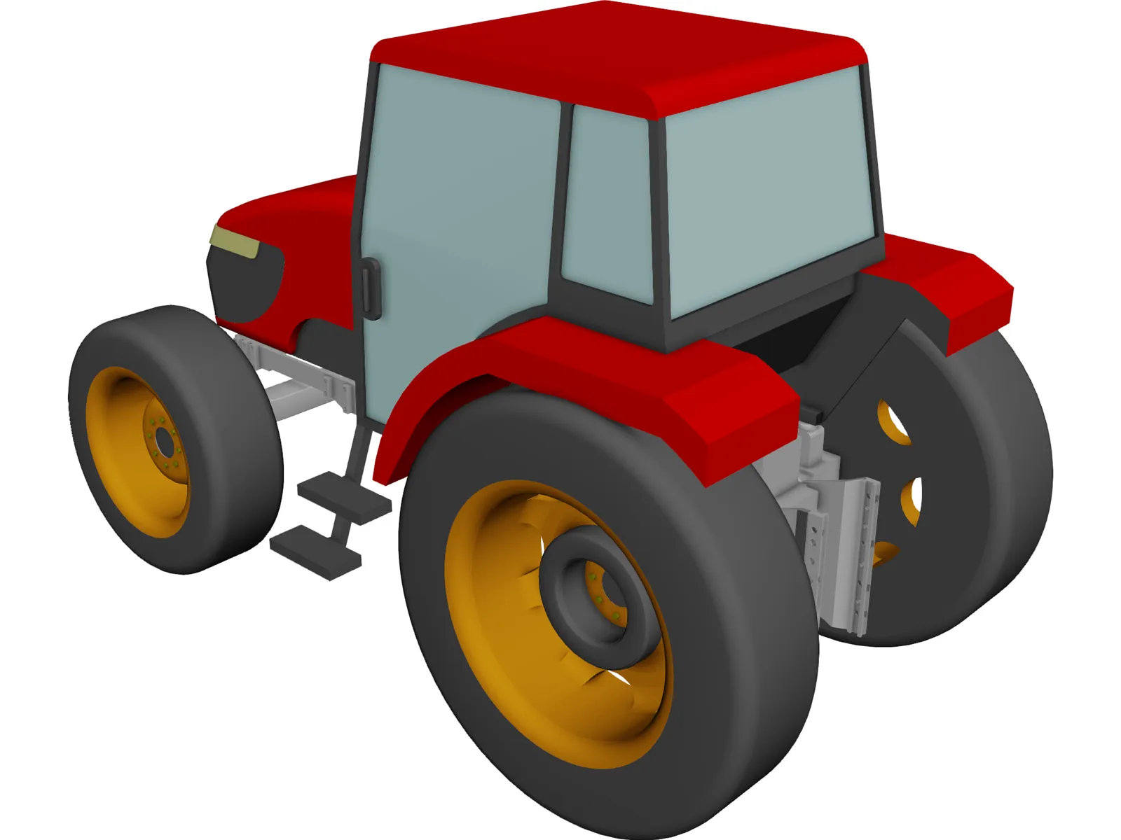 Tractor Kubota 108S 3D Model main preview
