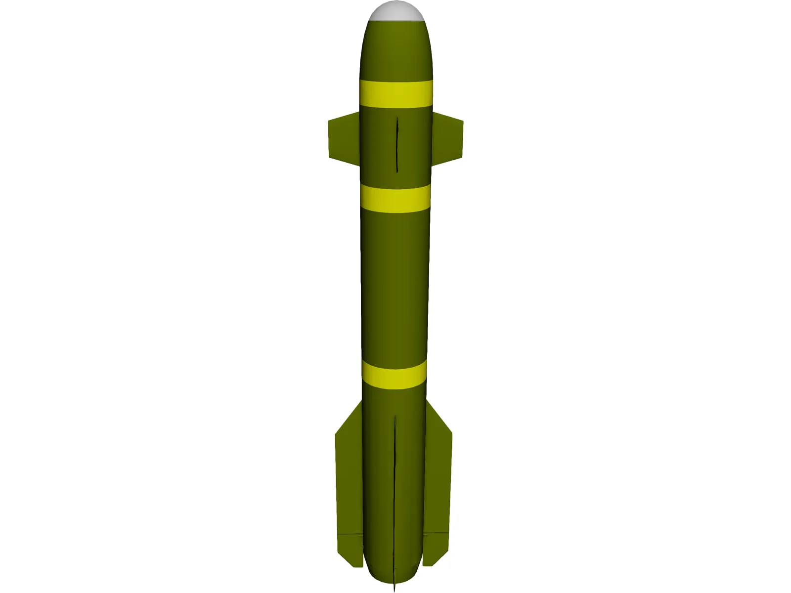Hellfire Missile 3D Model main preview