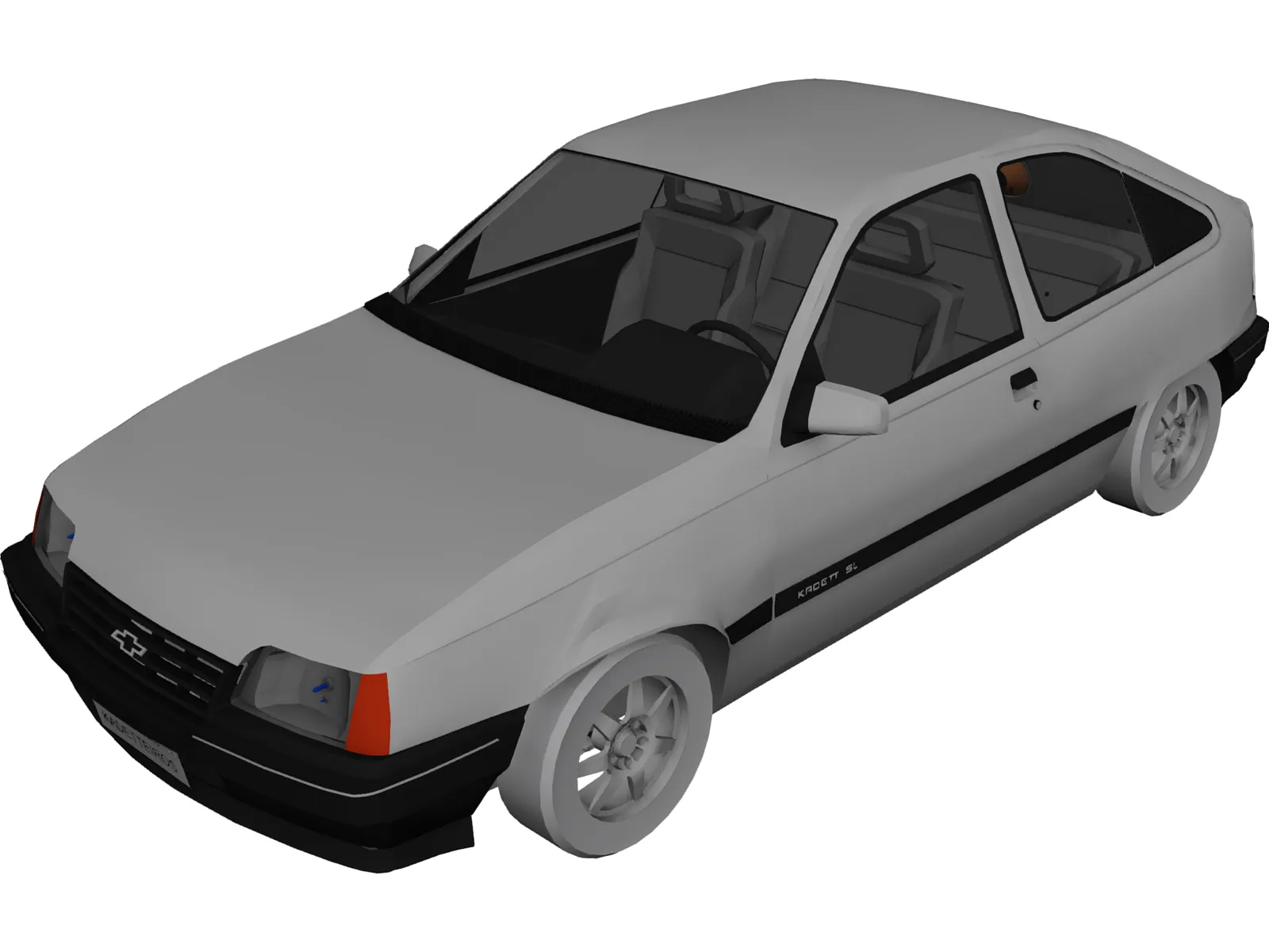 Opel Kadett 3D Model main preview