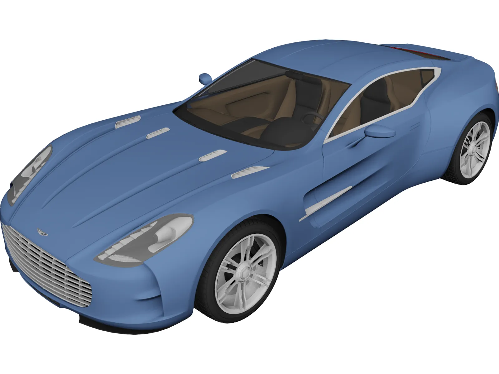 Aston Martin One-77 3D Model main preview