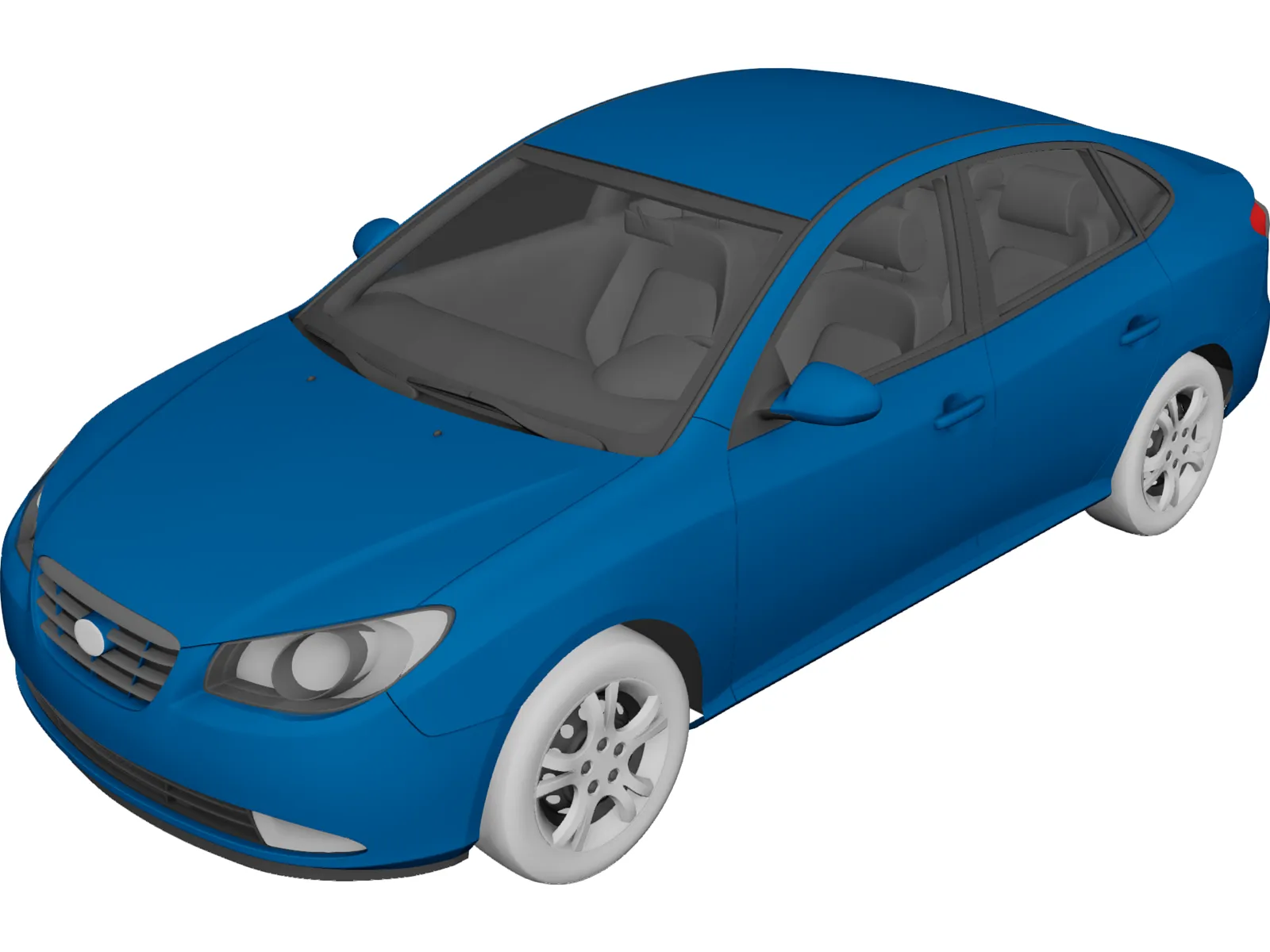 Hyundai Elantra (2011) 3D Model main preview