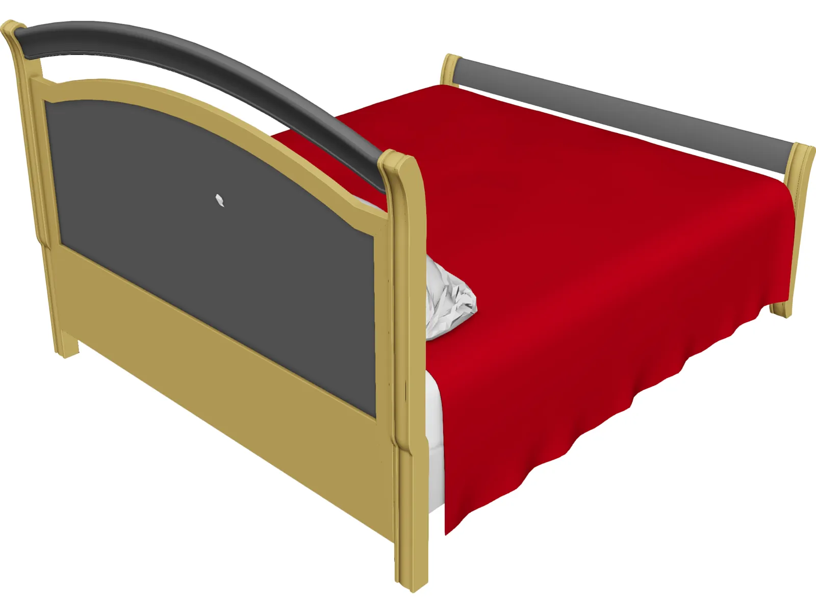 Bed 3D Model main preview