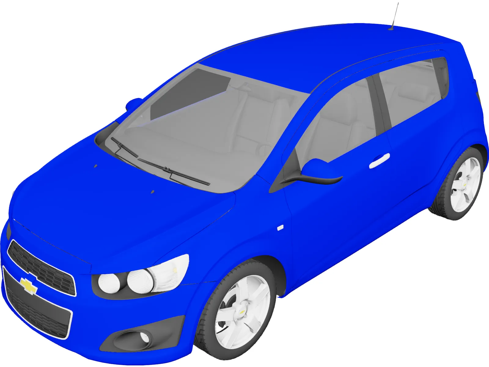 Chevrolet Aveo (2012) 3D Model main preview