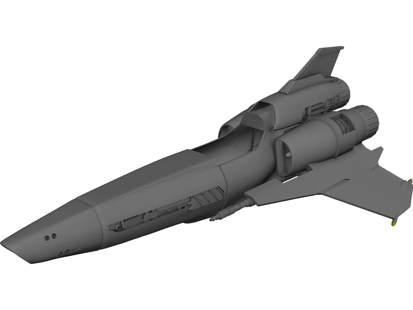 Battlestar Galactica Viper Mark II 3D Model main preview
