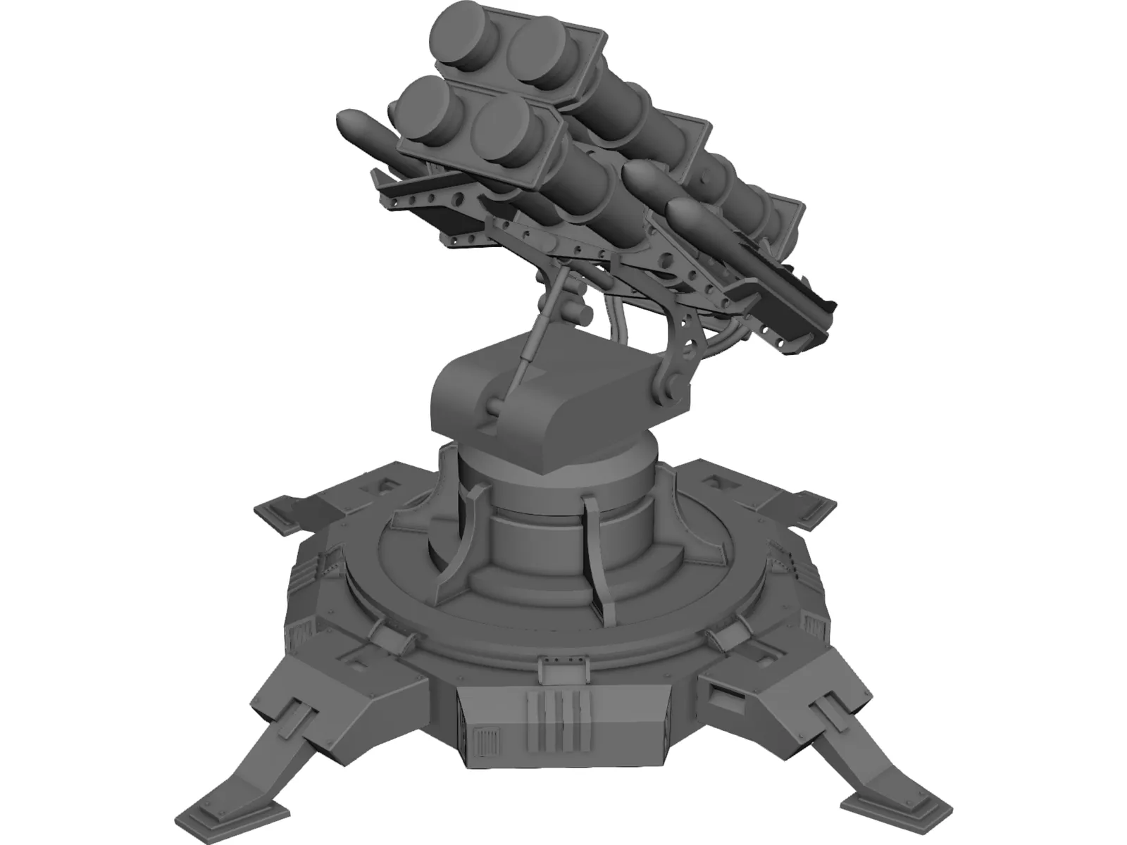 Landbase Missile Launcher 3D Model main preview