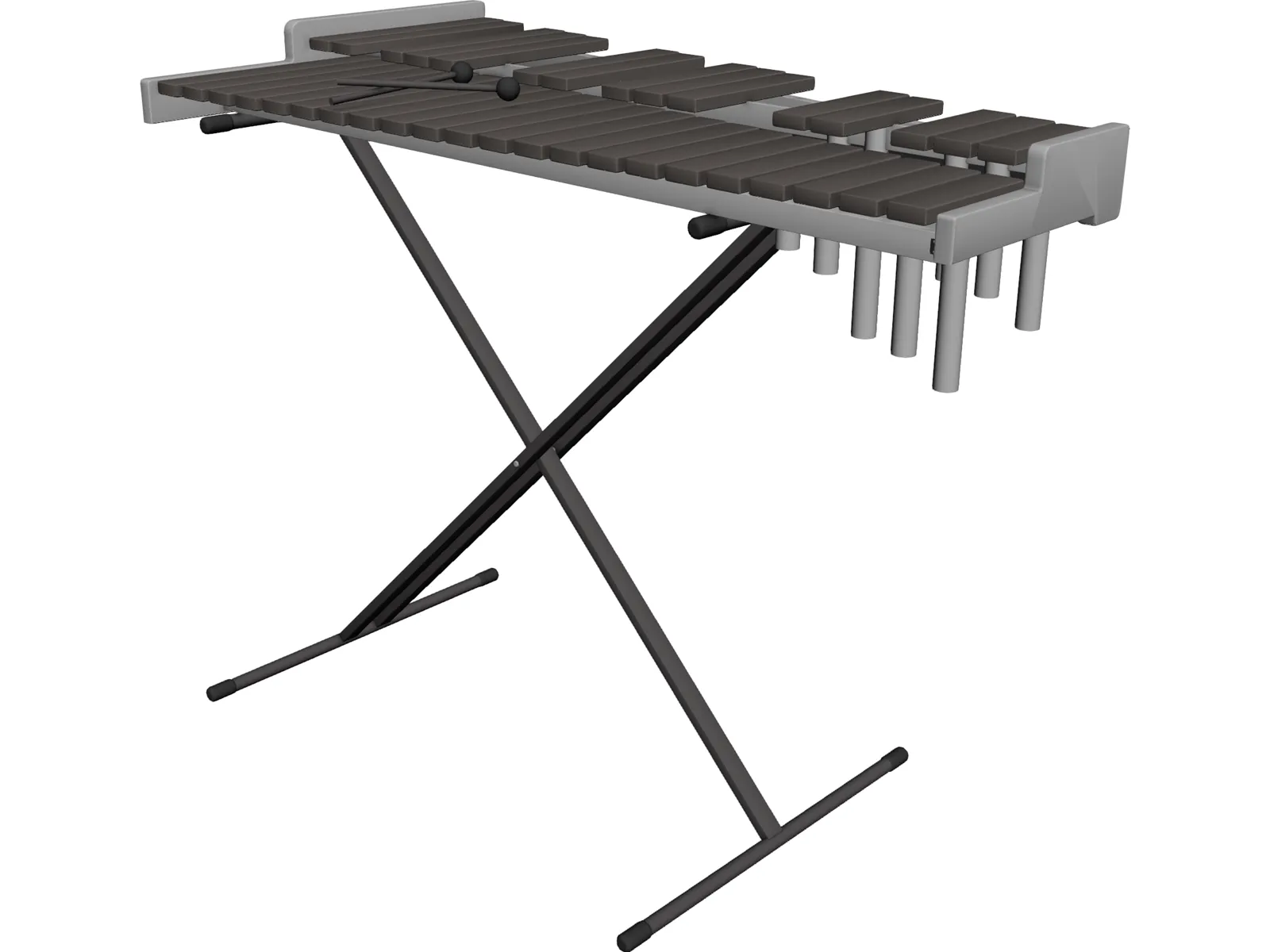 Xylophone 3D Model main preview