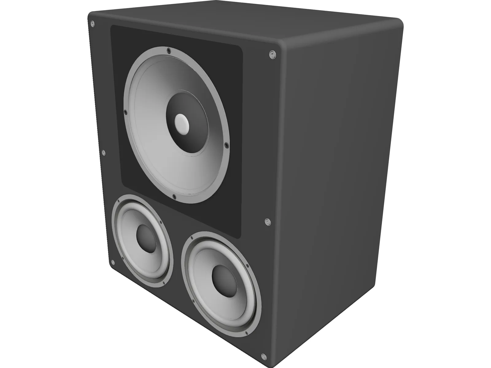 Speaker 3D Model main preview