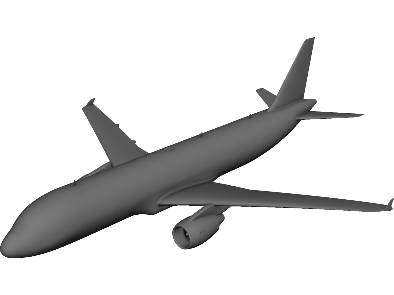 Airbus A320 3D Model main preview