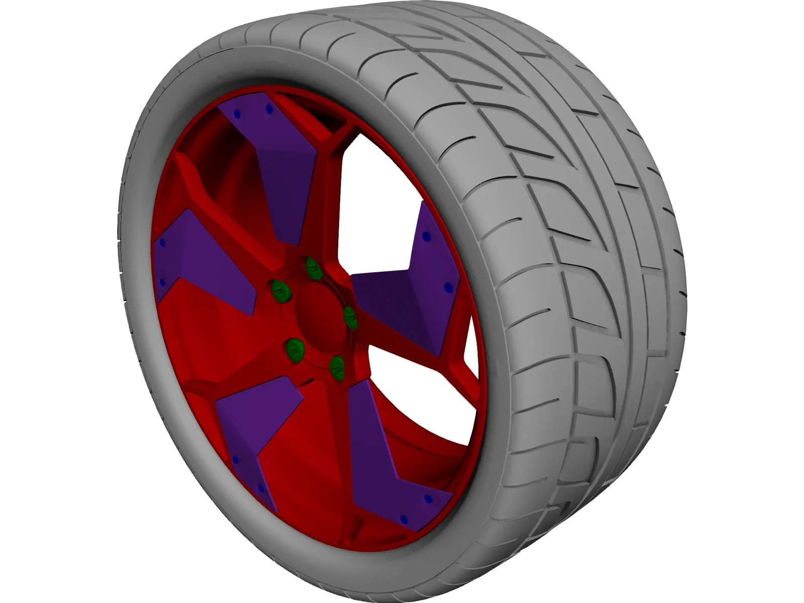 Lamborghini Reventon Rim 3D Model main preview